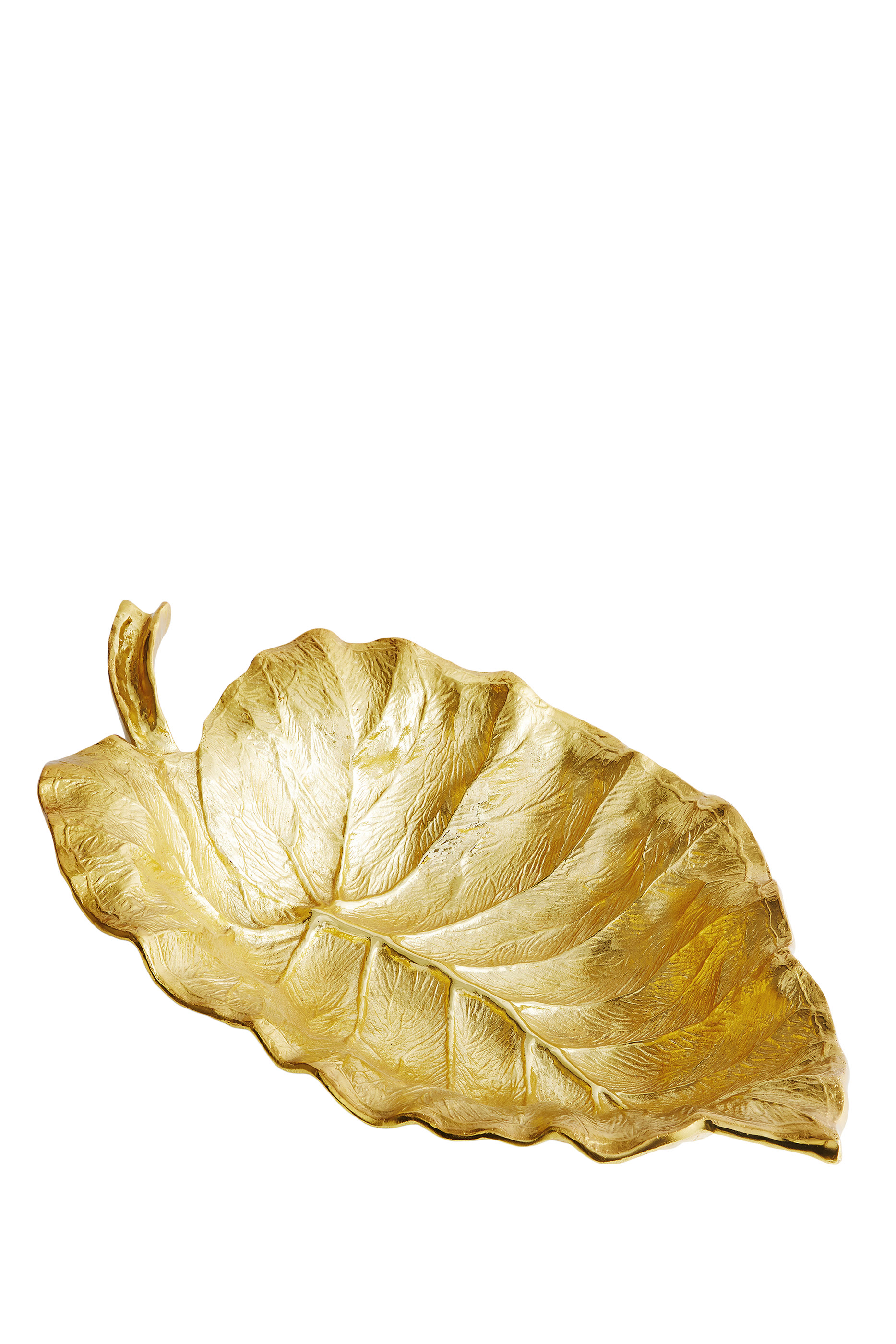 وعاء تقديم كبير بتصميم ورق أذن الفيل