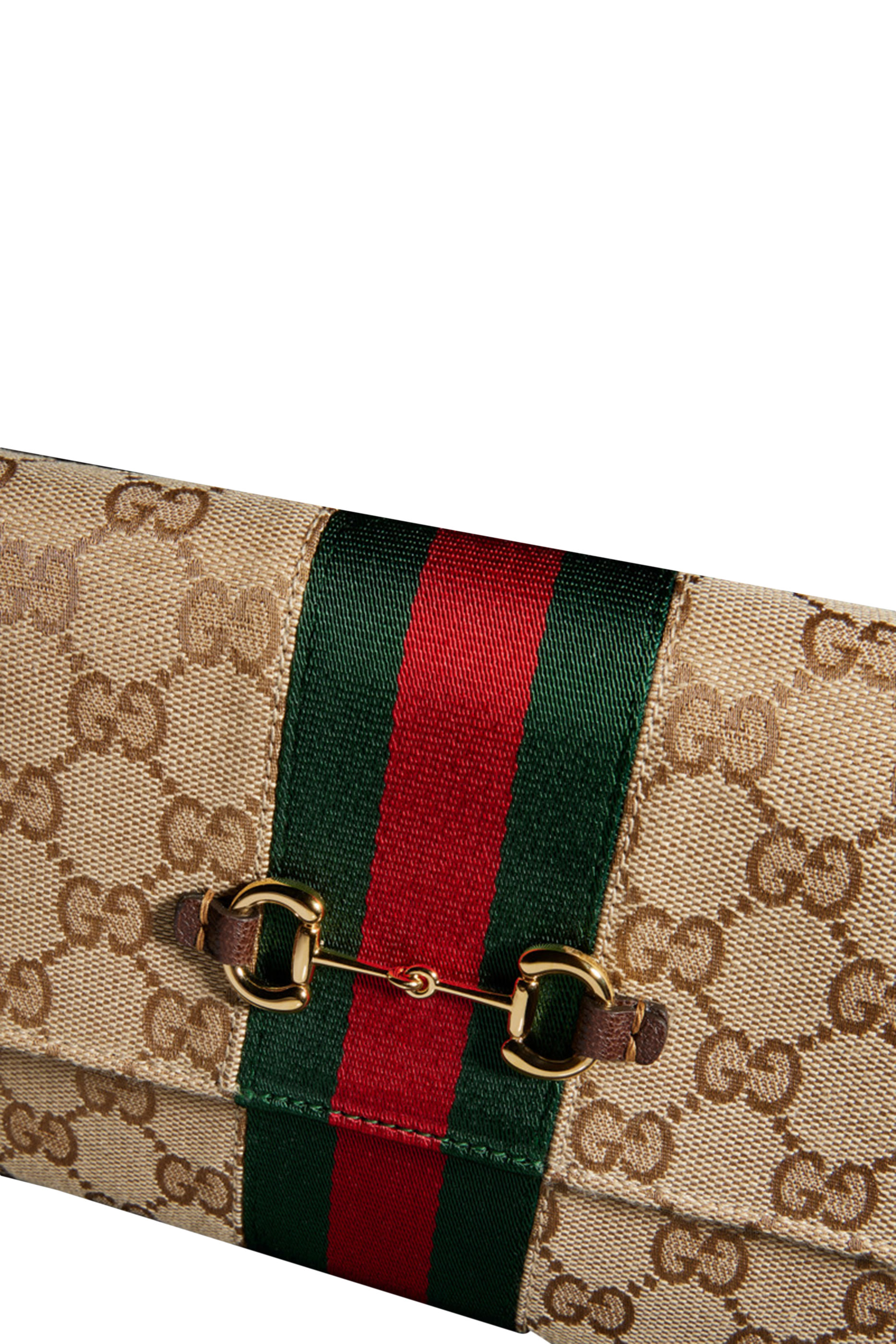 محفظة بشريط ويب وحلية لجام الحصان وحمالة