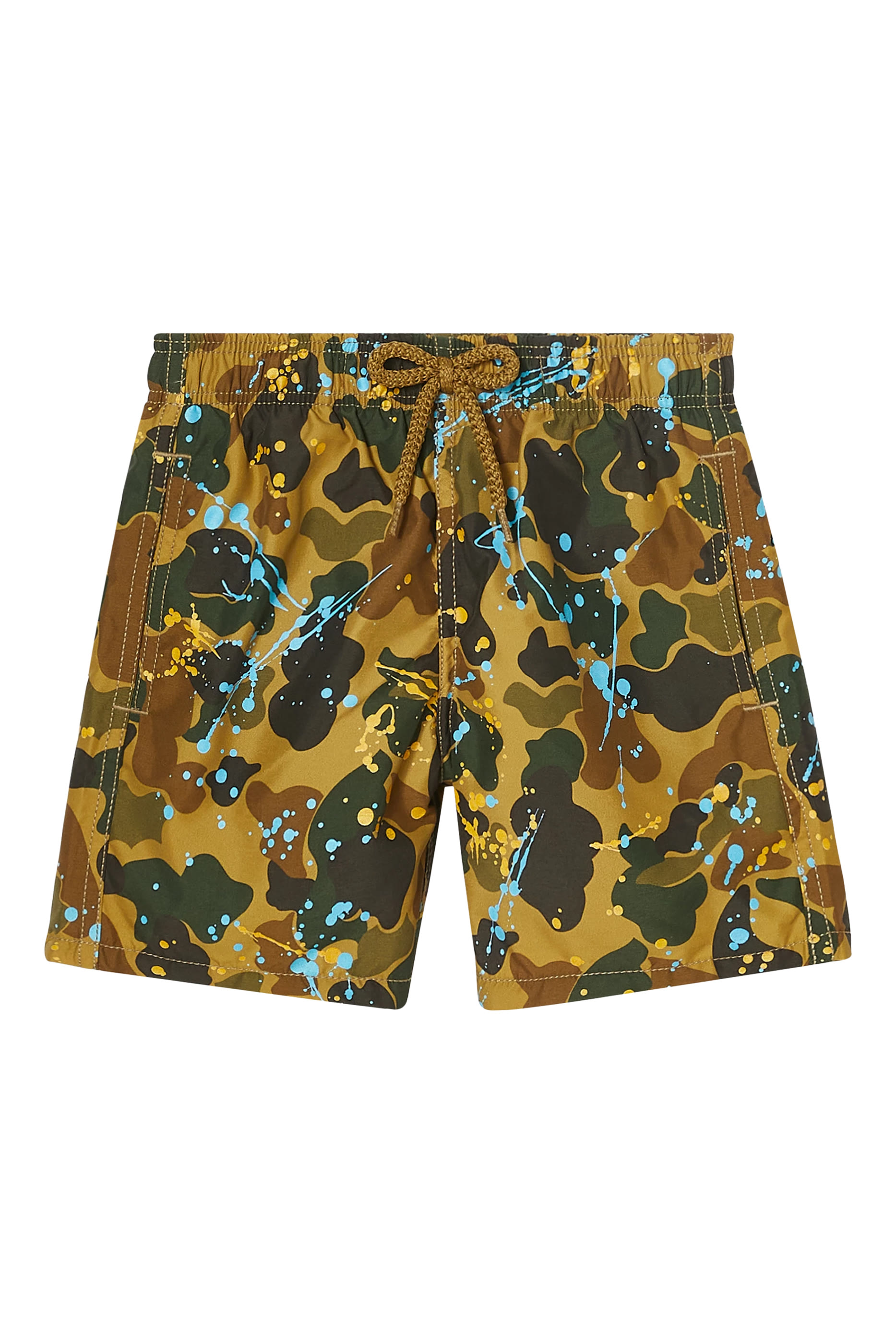 شورت سباحة بنقشة بطلاء بخاخ للأطفال