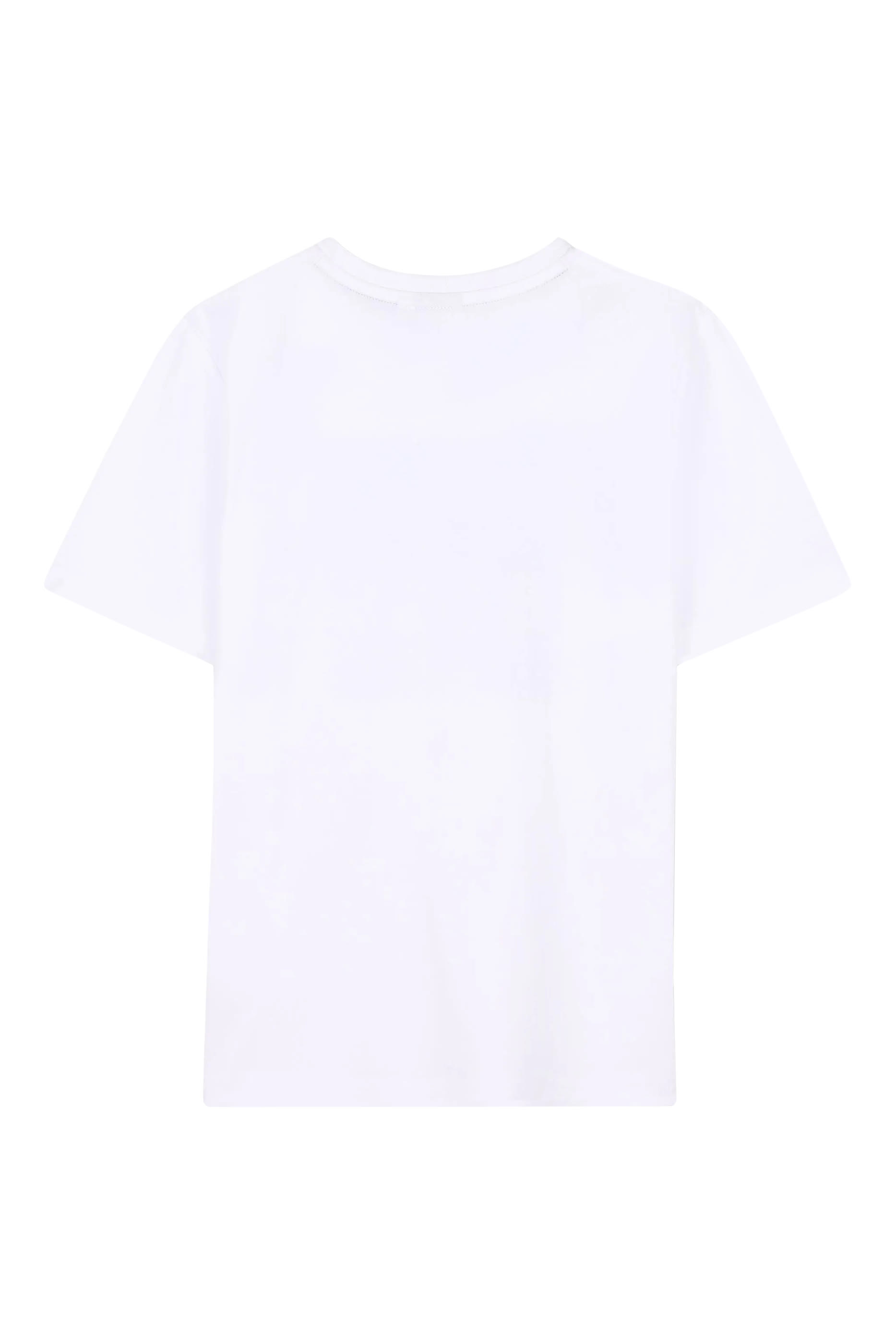 تيشيرت بنقشة شعار الماركة قطن للأطفال