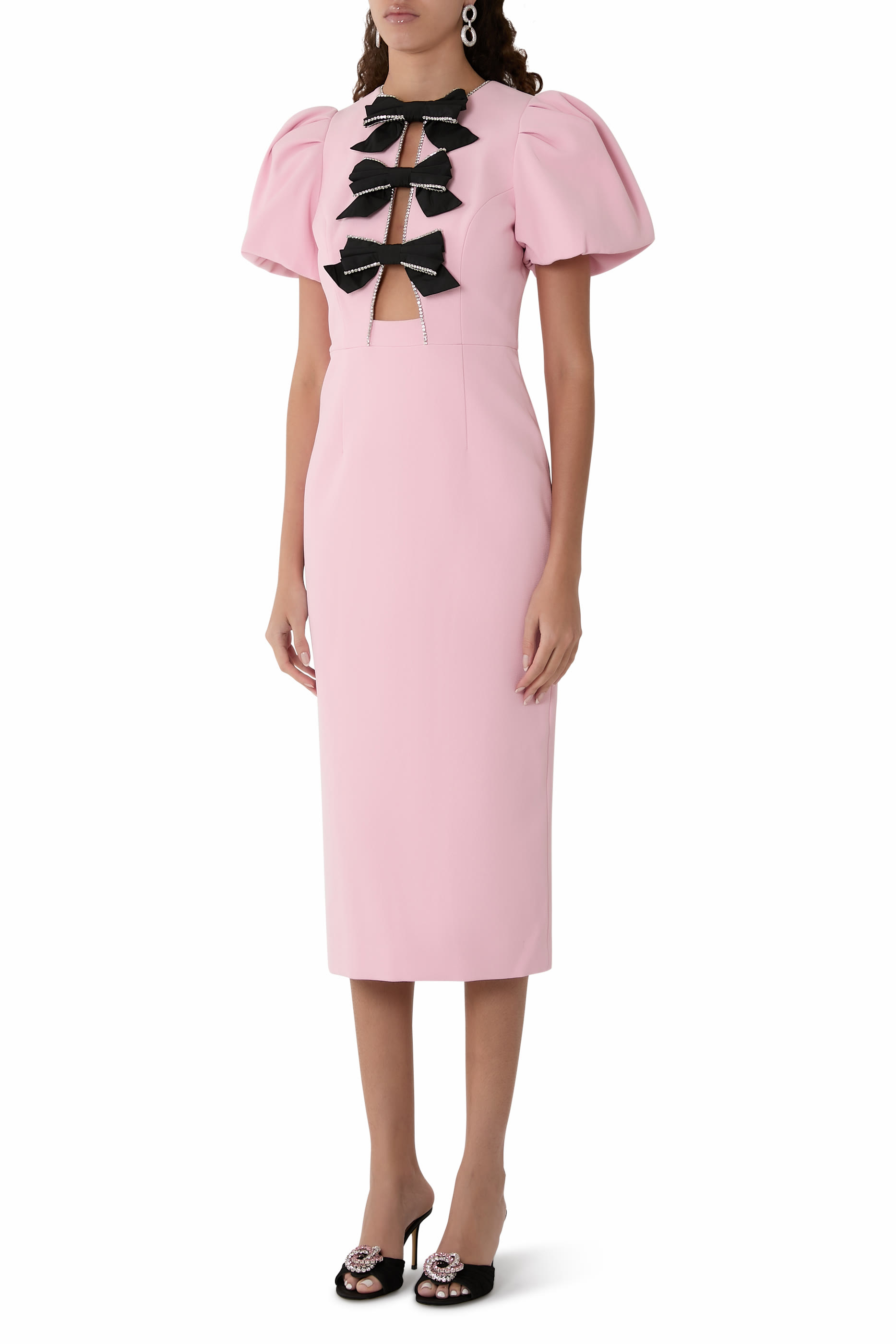 فستان نيمي متوسط الطول