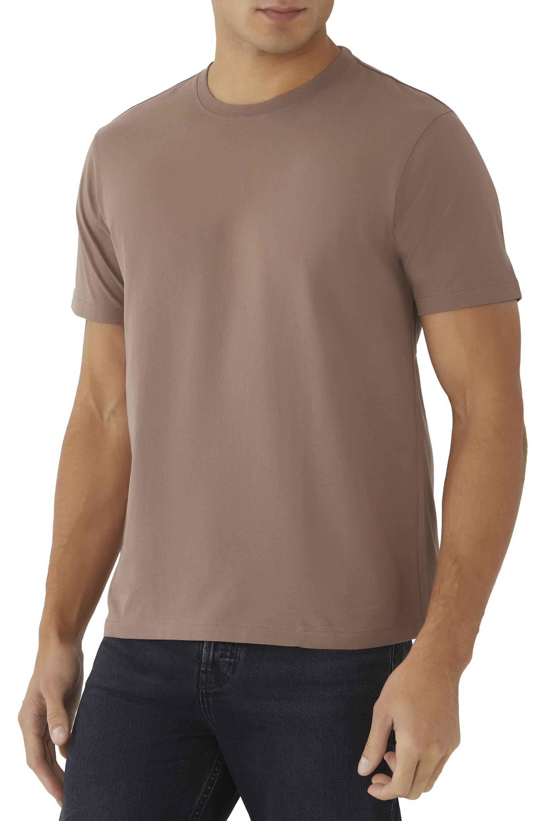 تيشيرت بشعار الماركة قطن