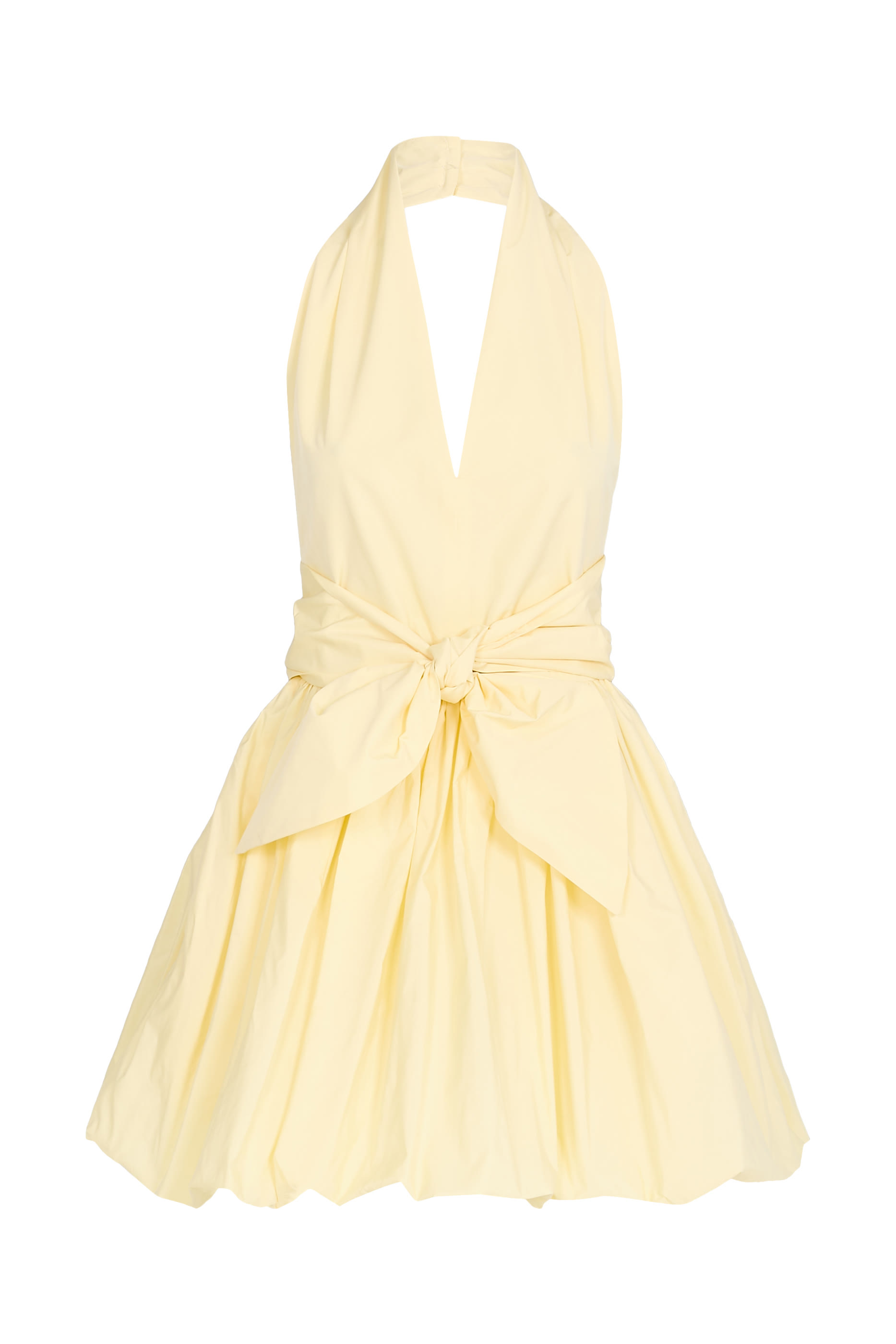 فستان بلومر قصير بتصميم بعقدة فاي