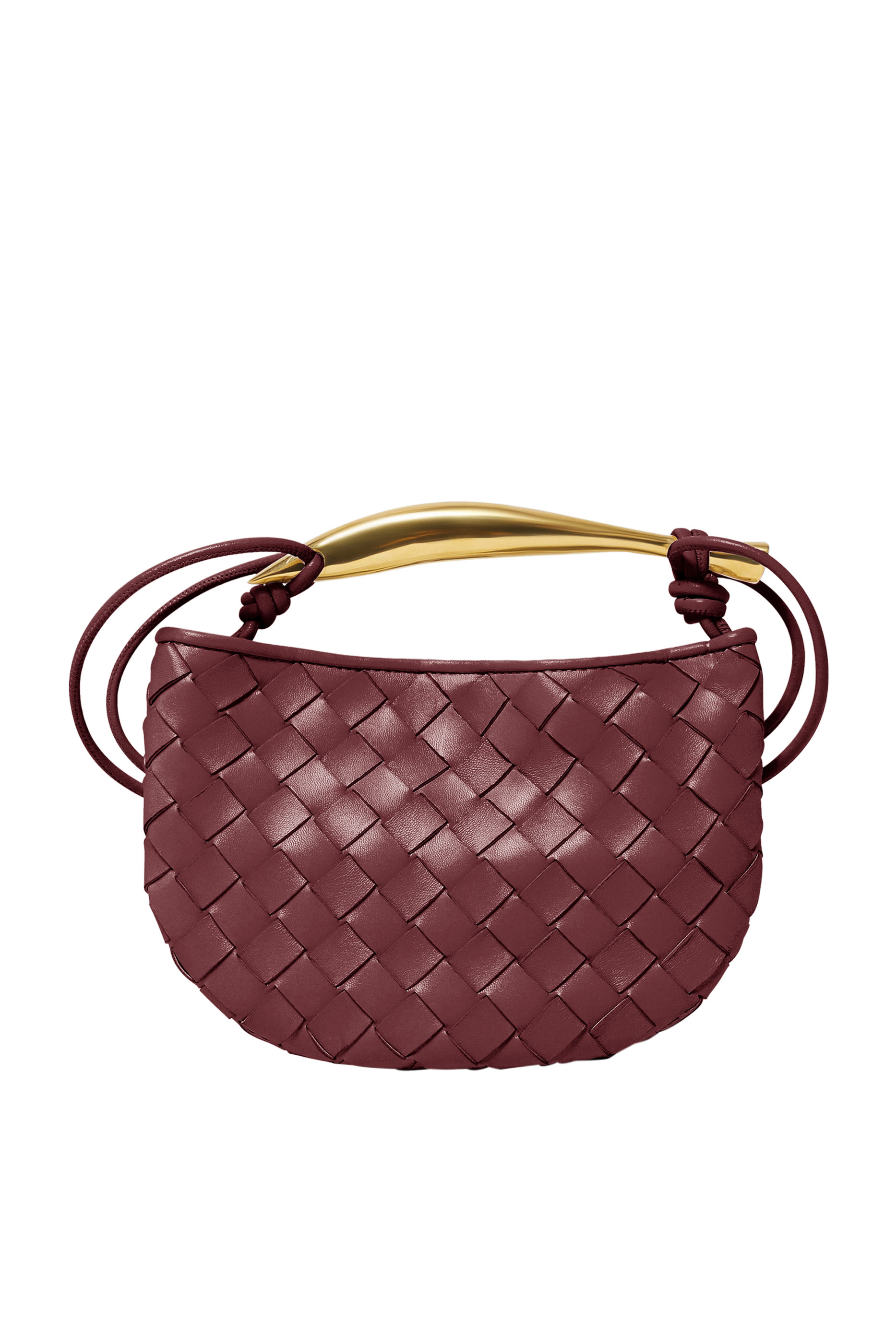 حقيبة ساردين صغيرة جلد مجدول