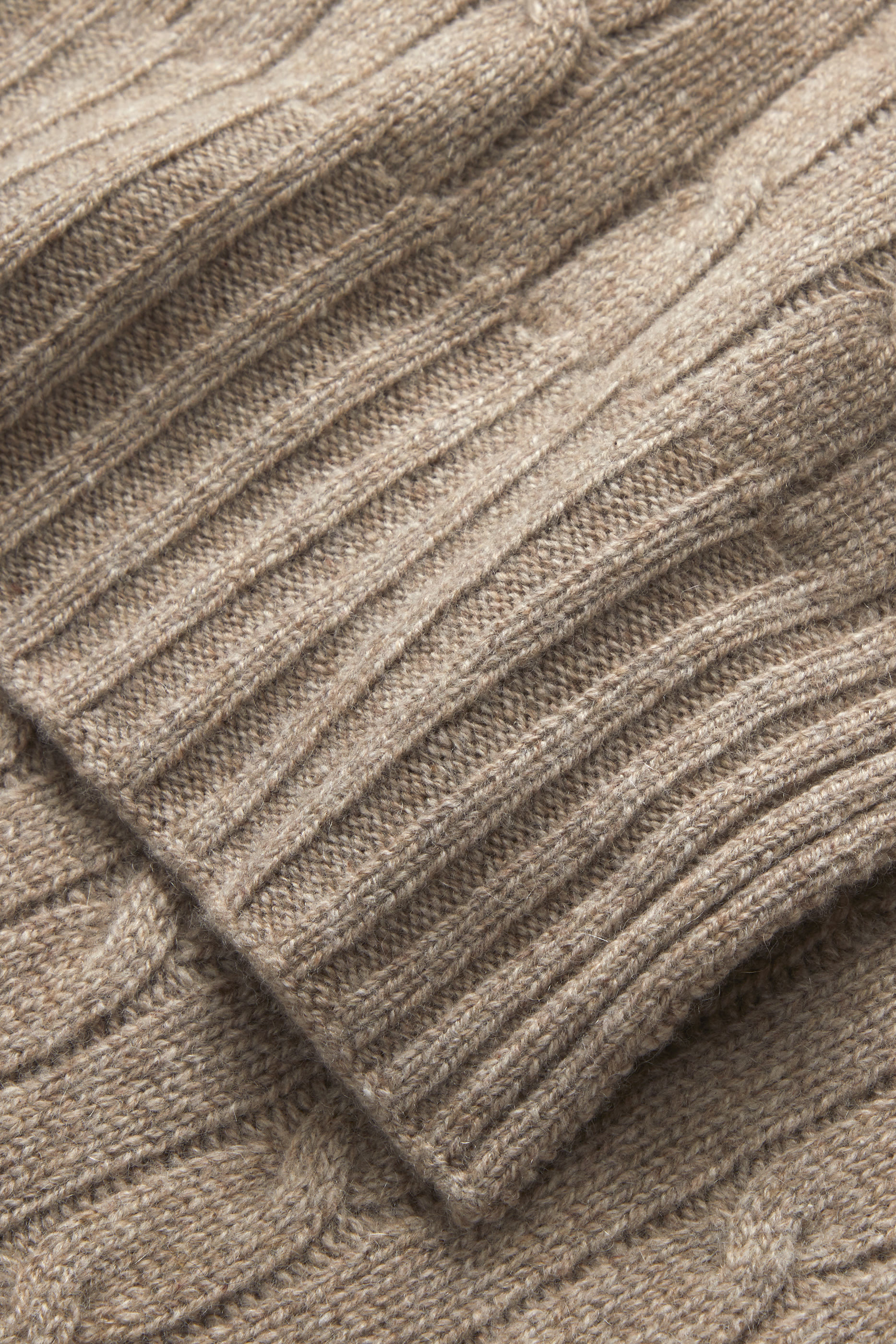 Cable Cashmere Throw