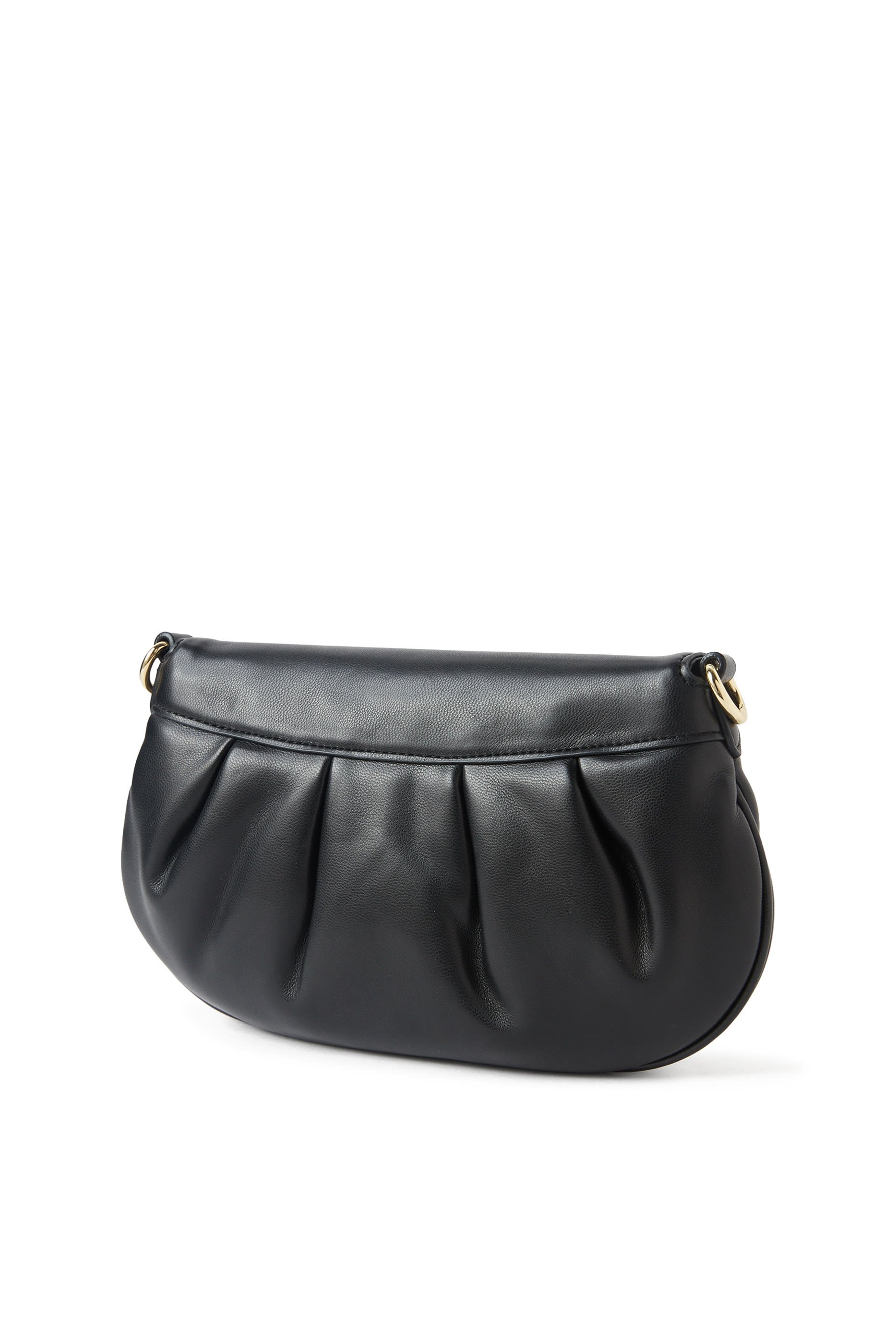 حقيبة كروس بودي متوسطة بحمالة سلسلة وشعار الماركة