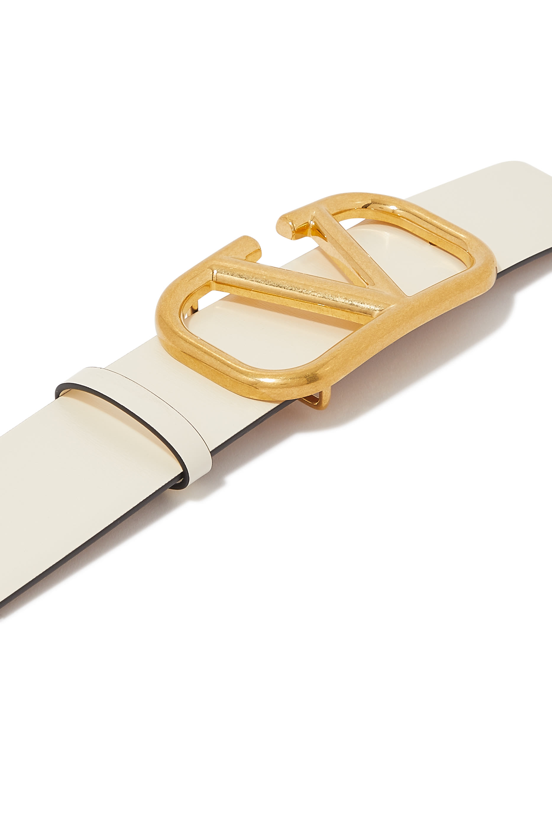 حزام فالنتينو غارفاني بوجهين بحلية بشعار الماركة