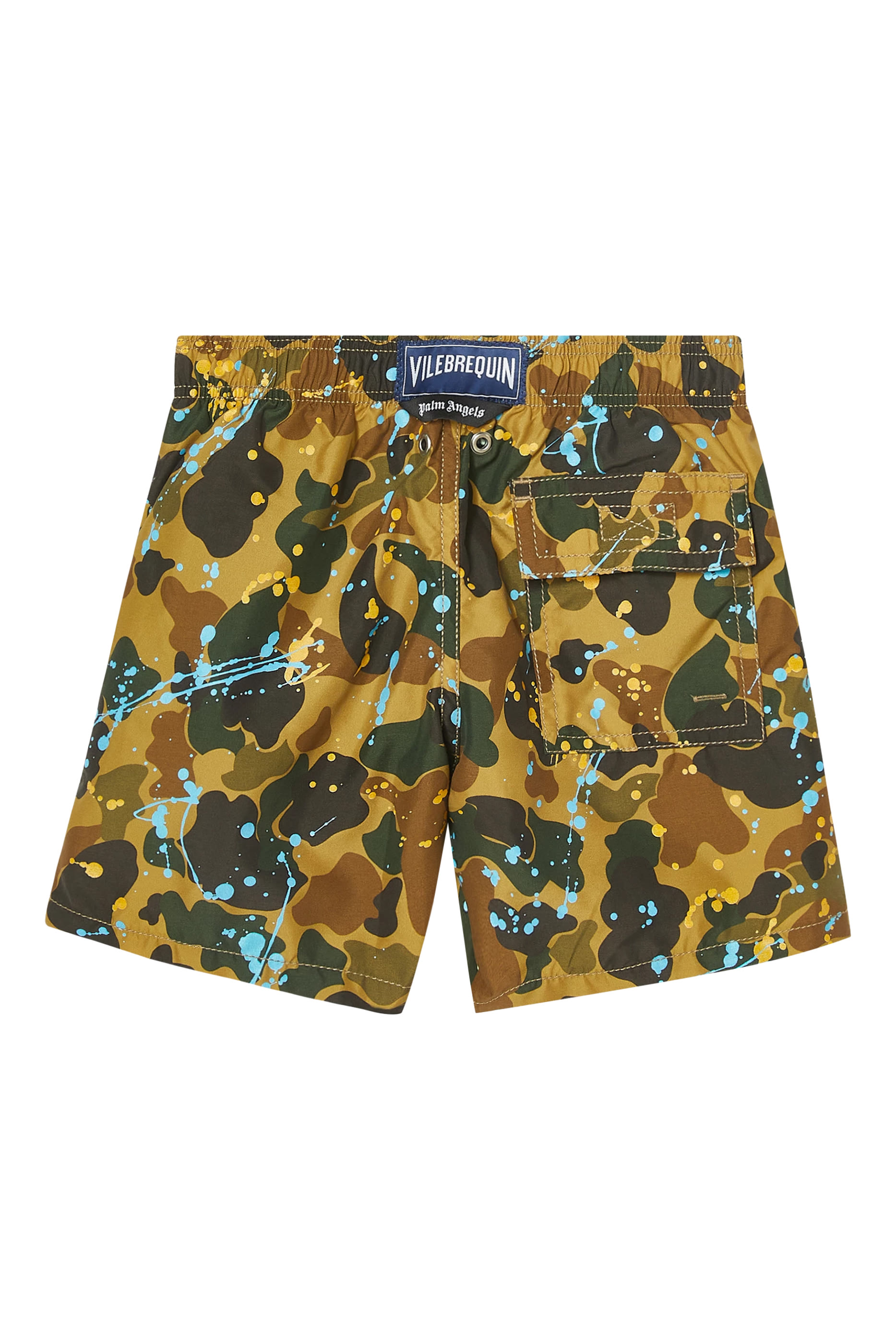 شورت سباحة بنقشة بطلاء بخاخ للأطفال