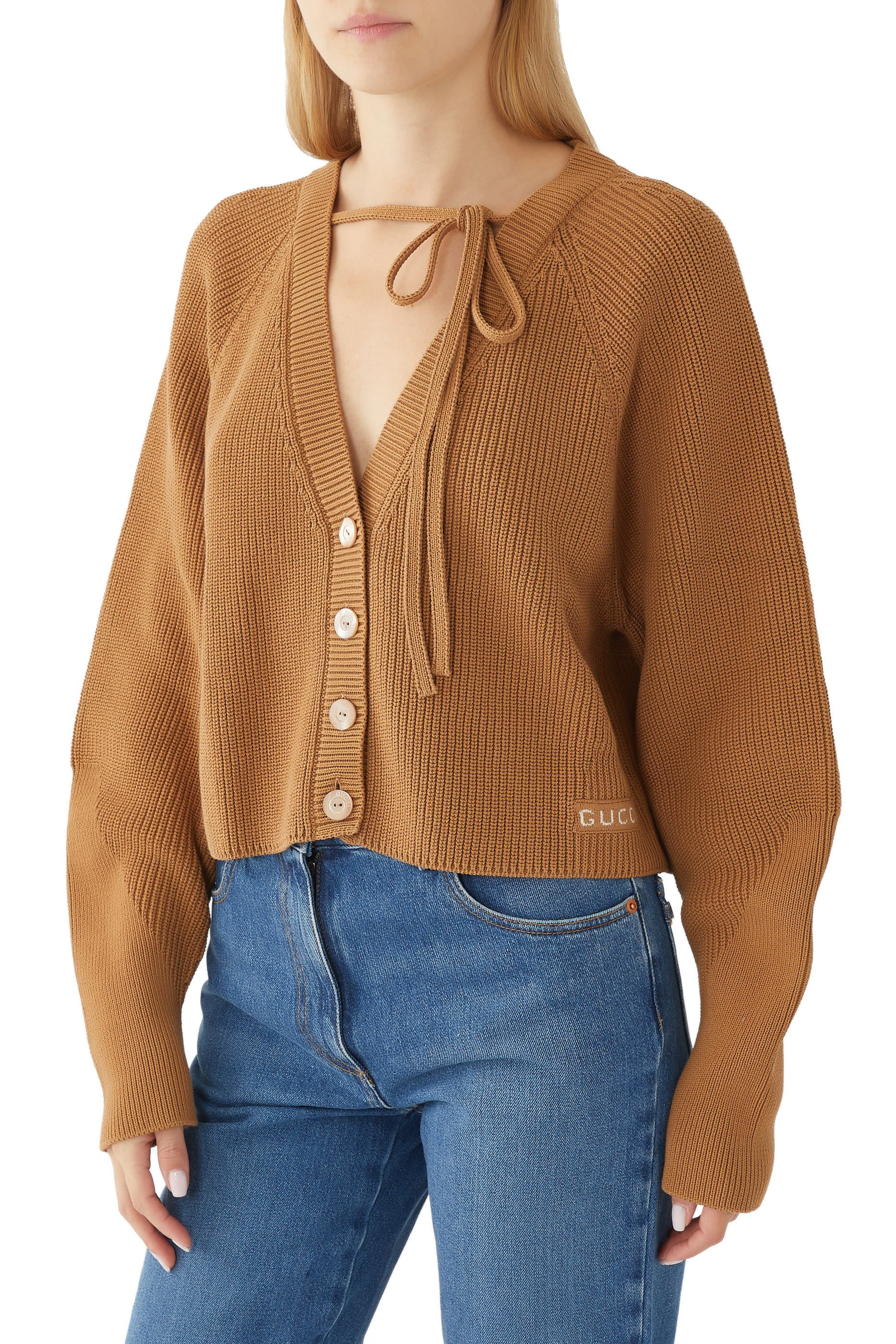 كارديجان نسيج مضلع سميك قطن