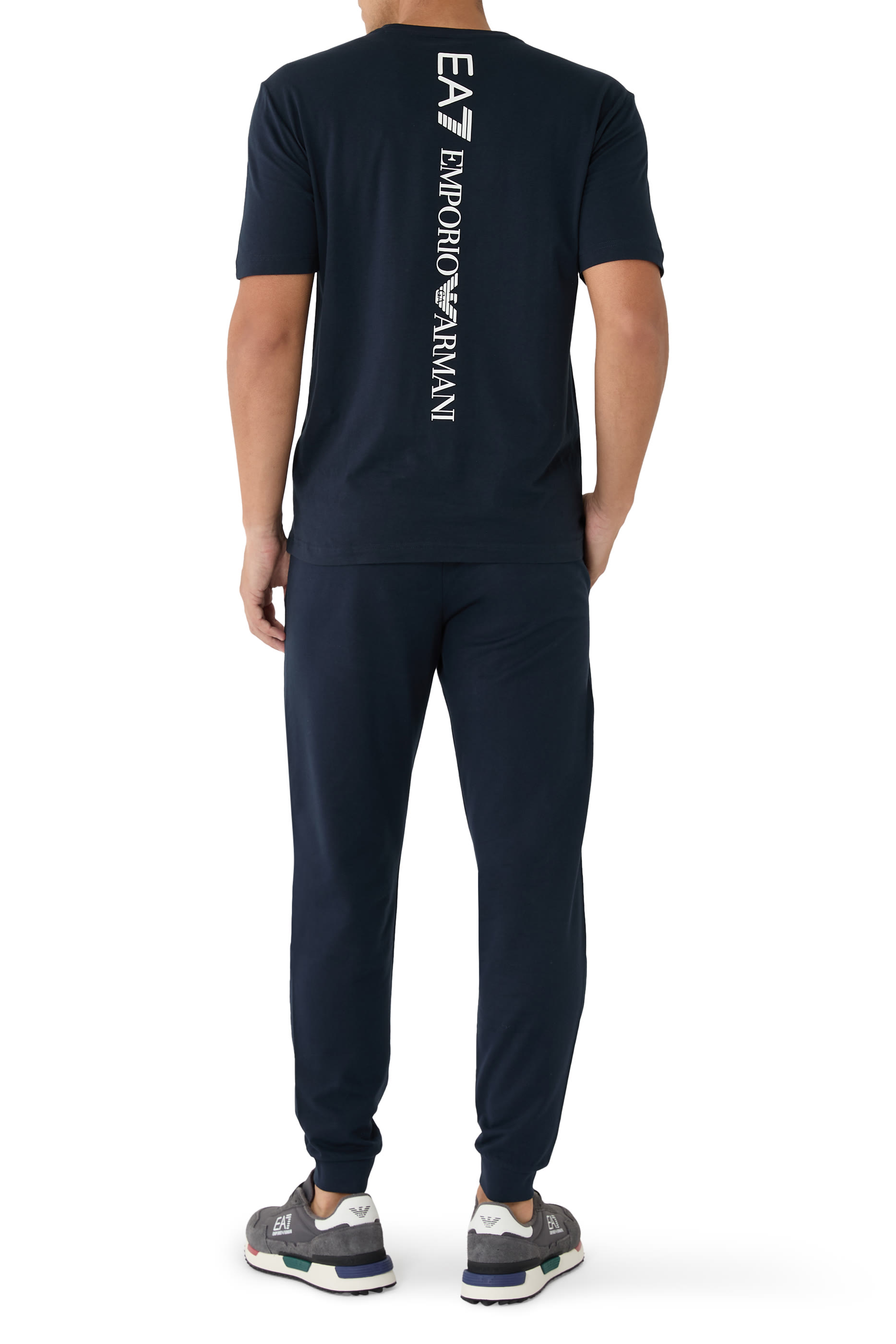 تيشيرت مزين بشعار الماركة قطن-جيرسيه