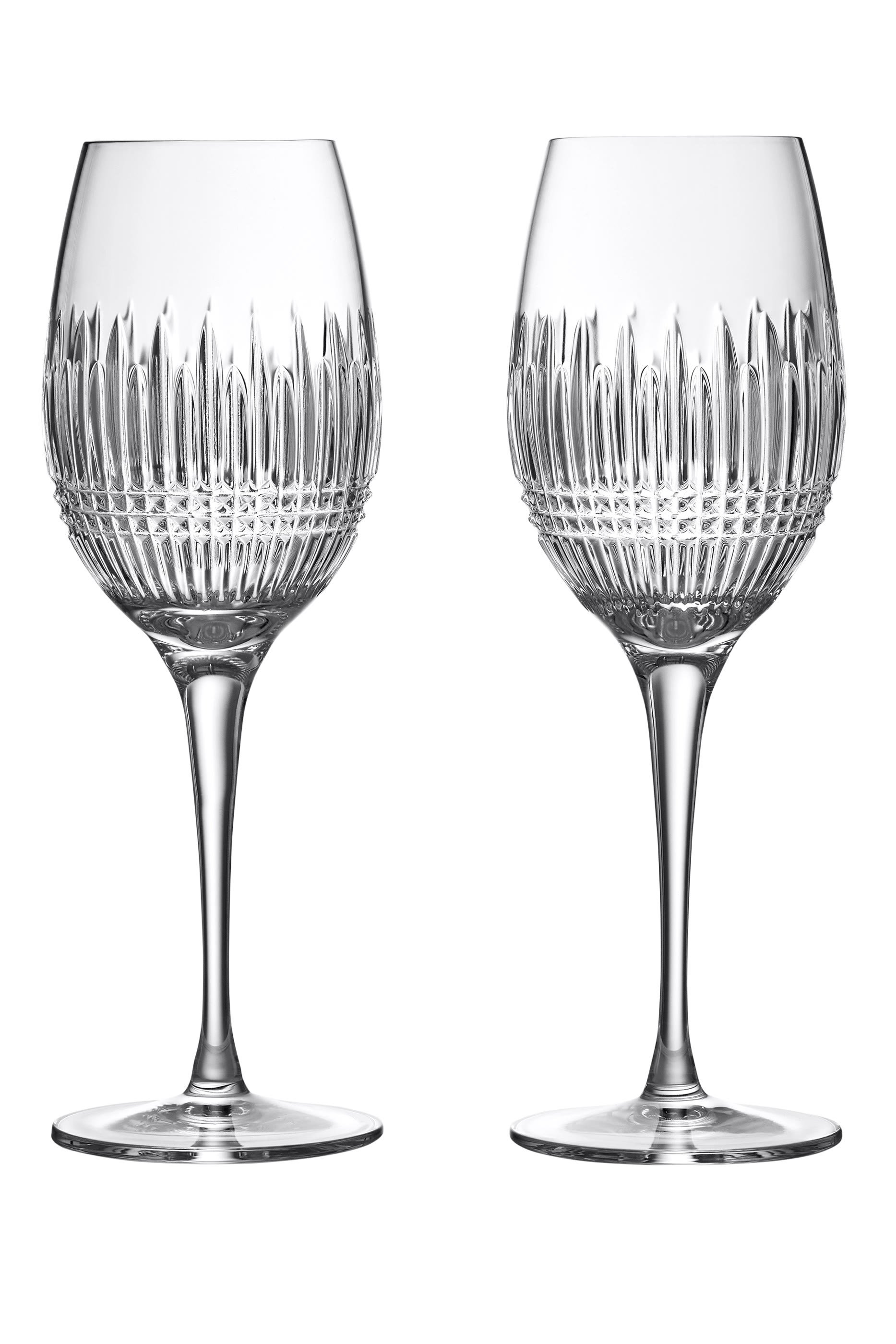 طقم كؤوس مشروبات فاخرة ليسمور اسنس بنقشة ماسات، قطعتين