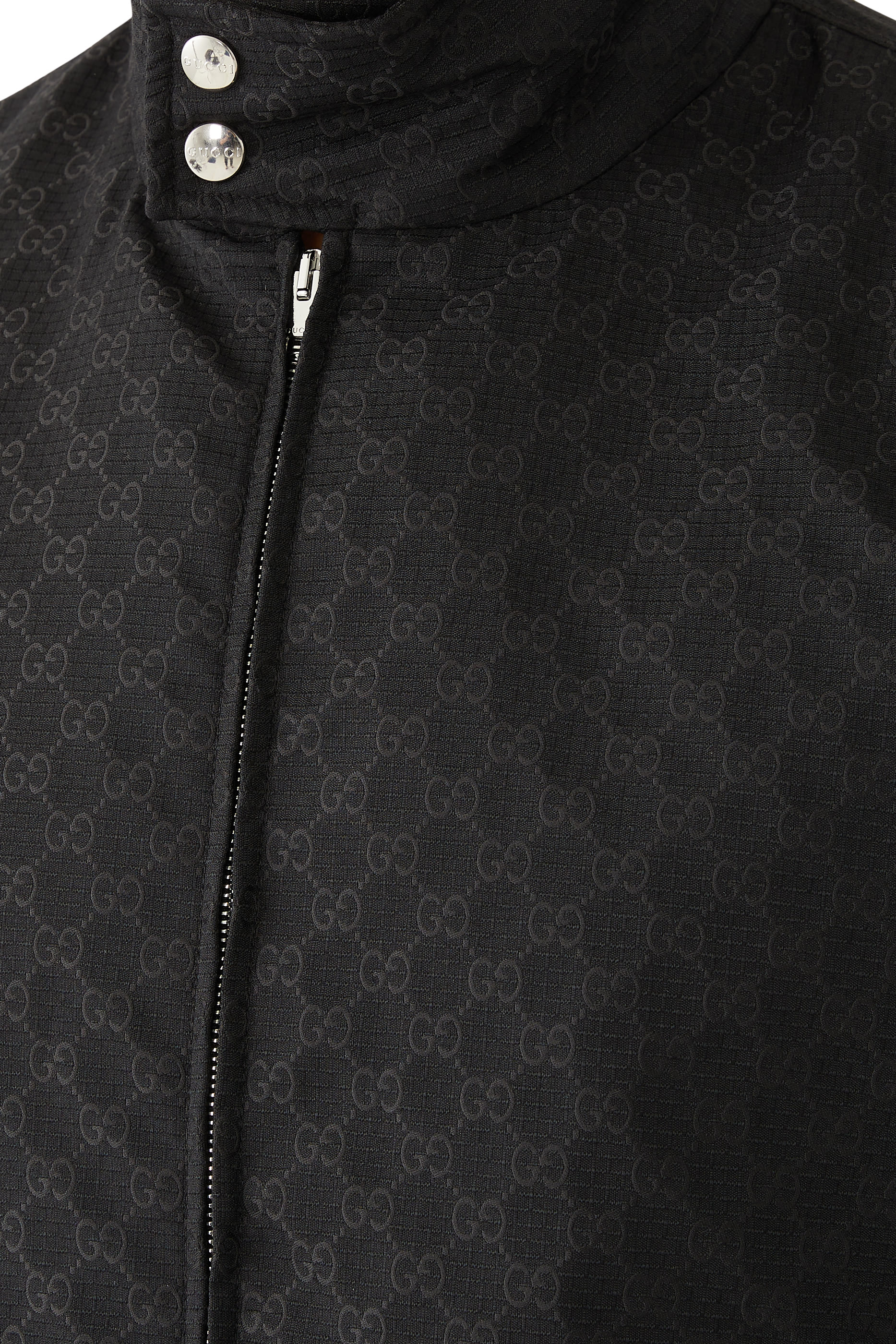 جاكيت قطن بشعار الماركة مزدوج