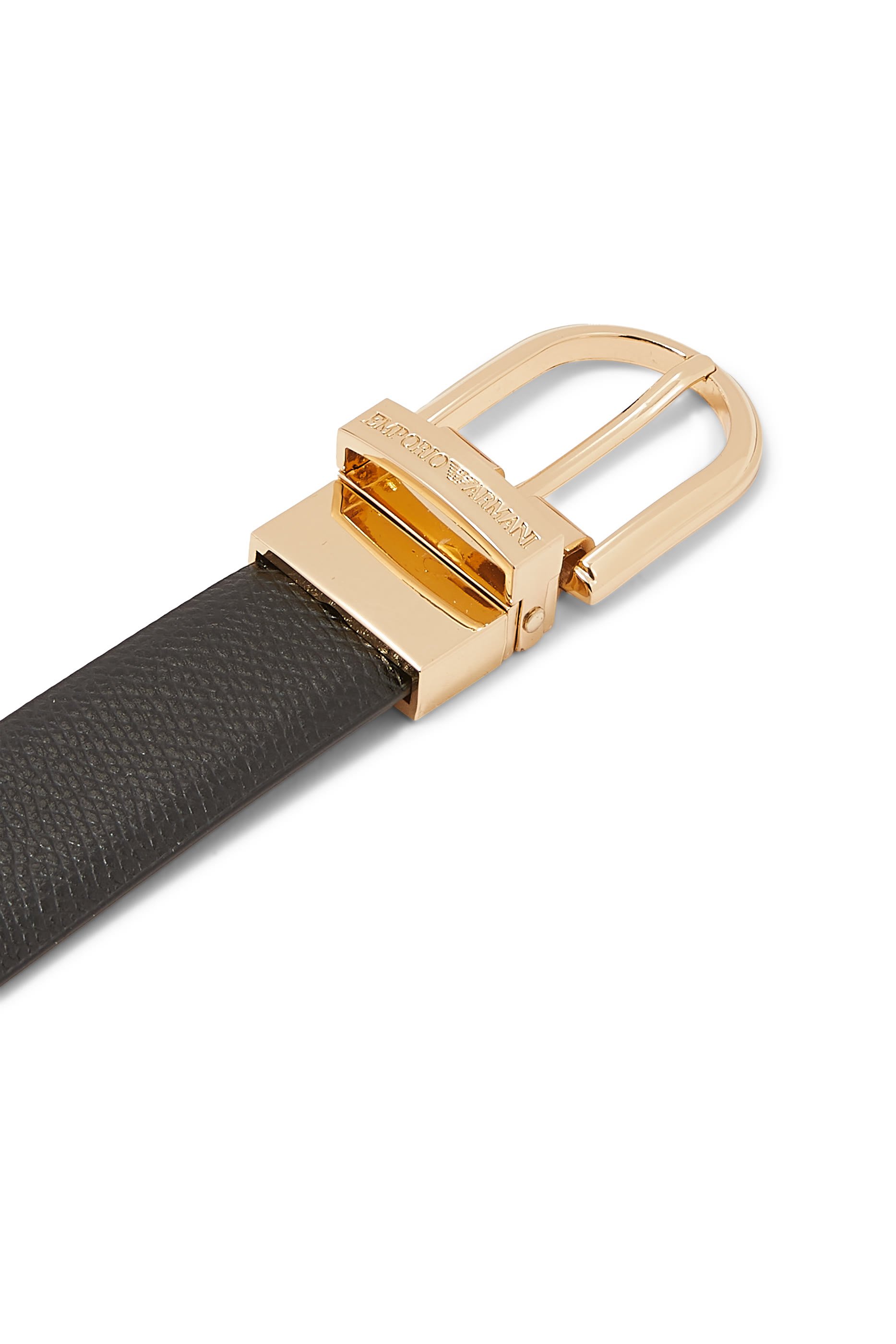 حزام جلد بشعار الماركة