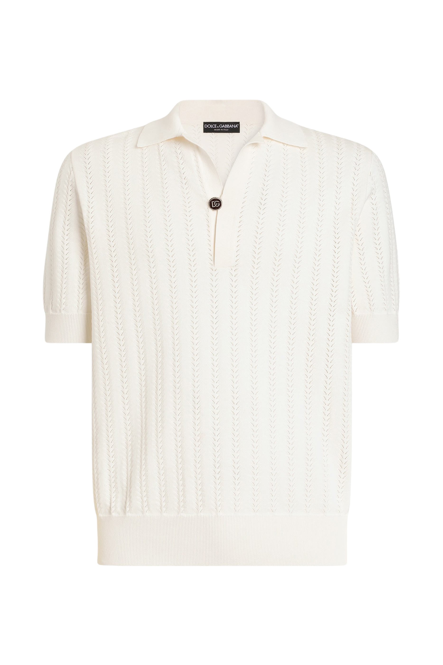 Openwork Polo Shirt