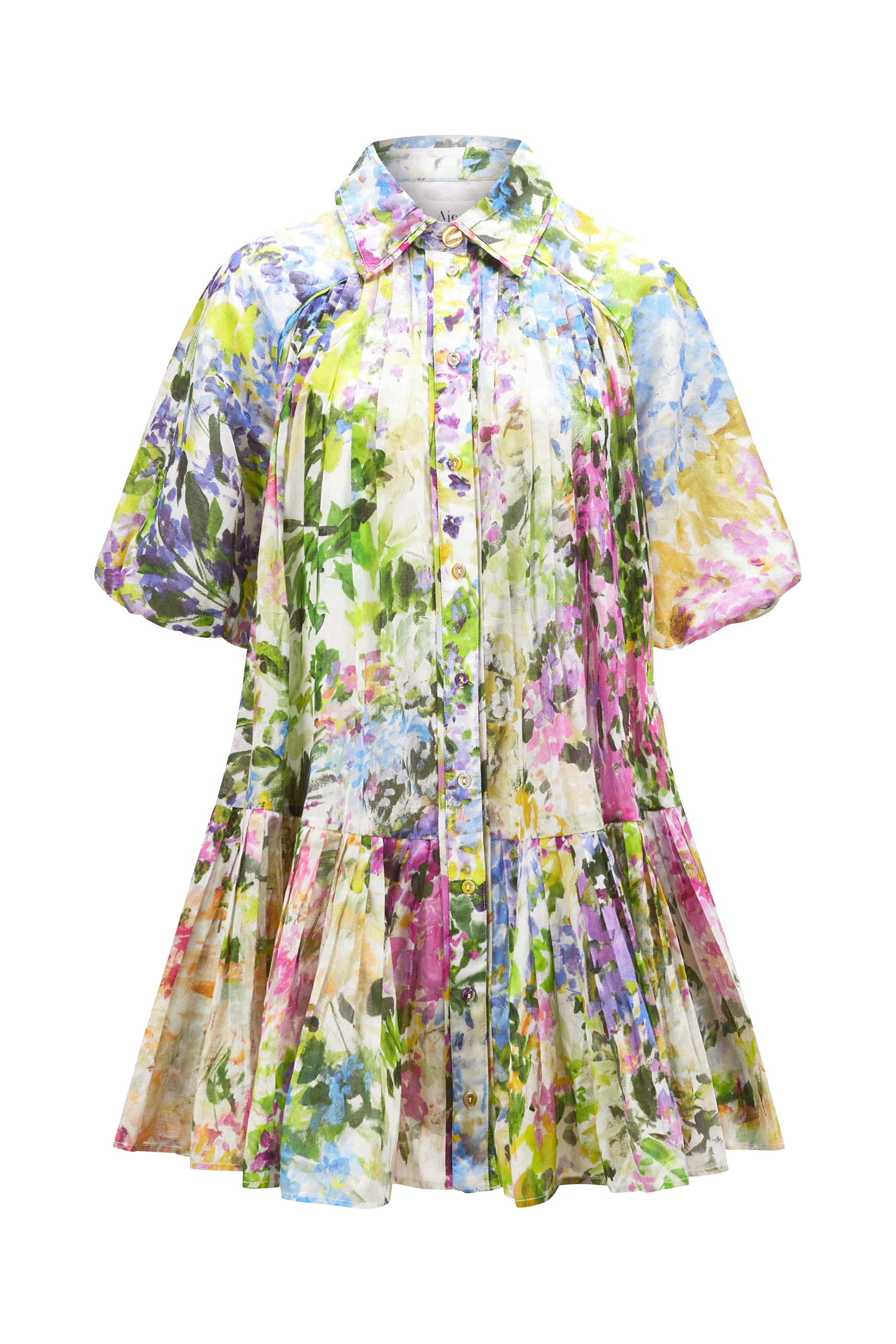 فستان أنثيا قصير بكشكش