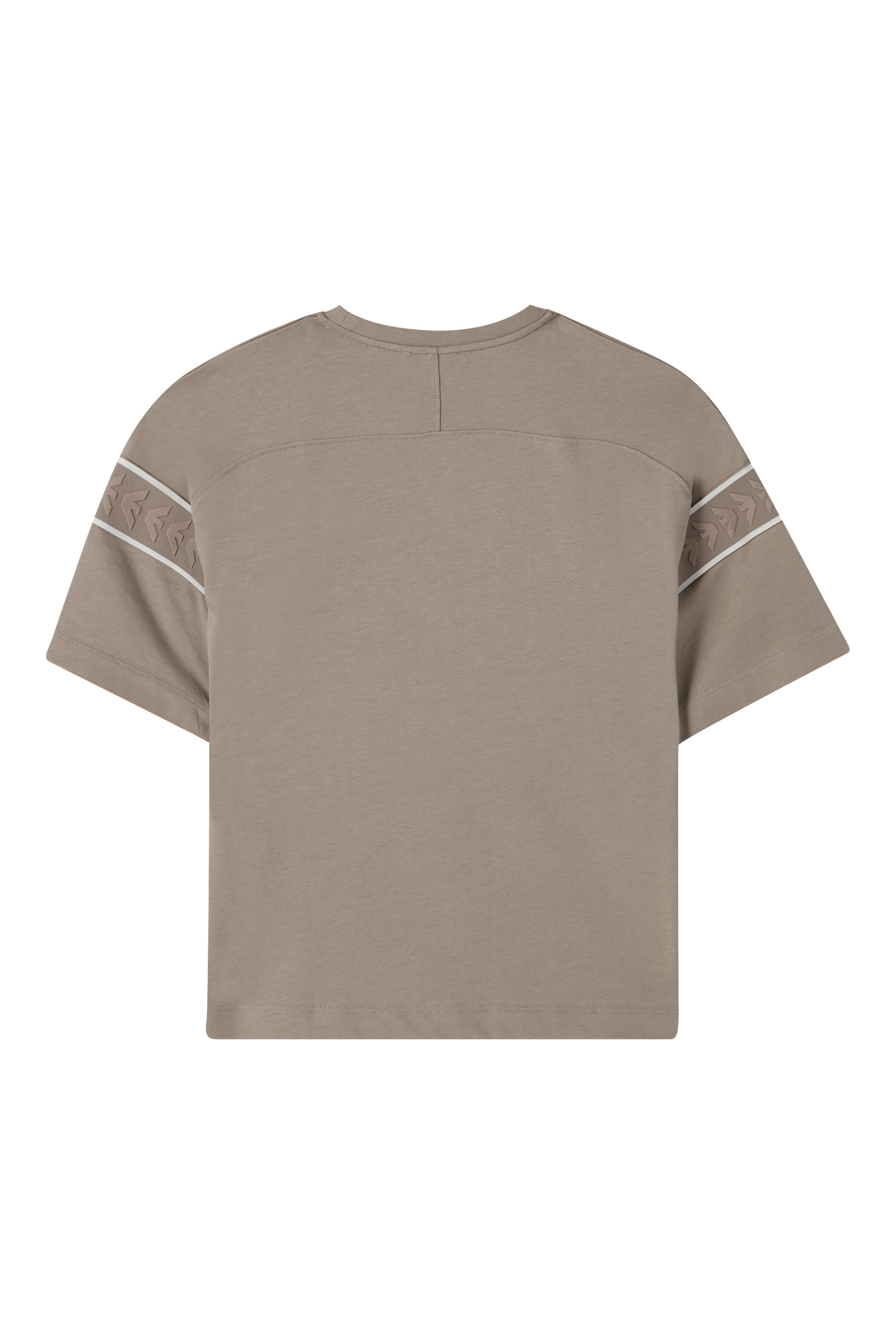 تيشيرت بشريط بشعار الماركة صغير للأطفال