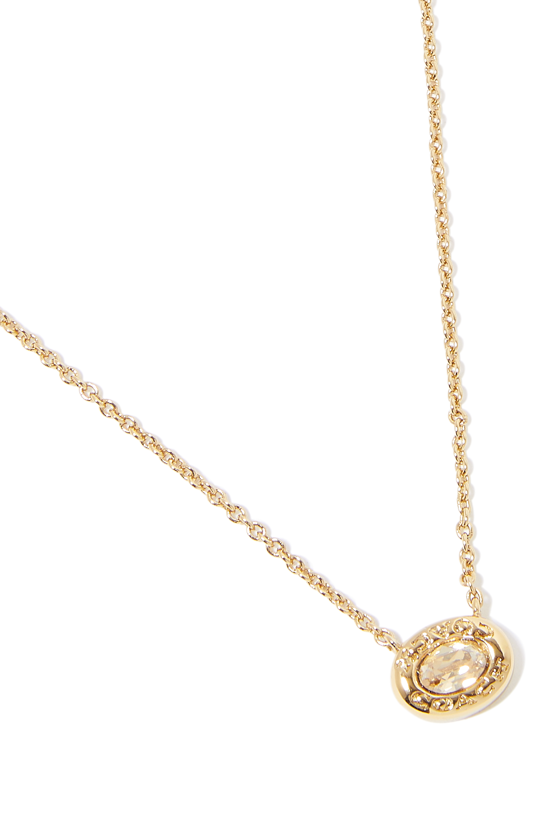 قلادة اوبن بدلاية بتصميم دائري مزينة بحجر