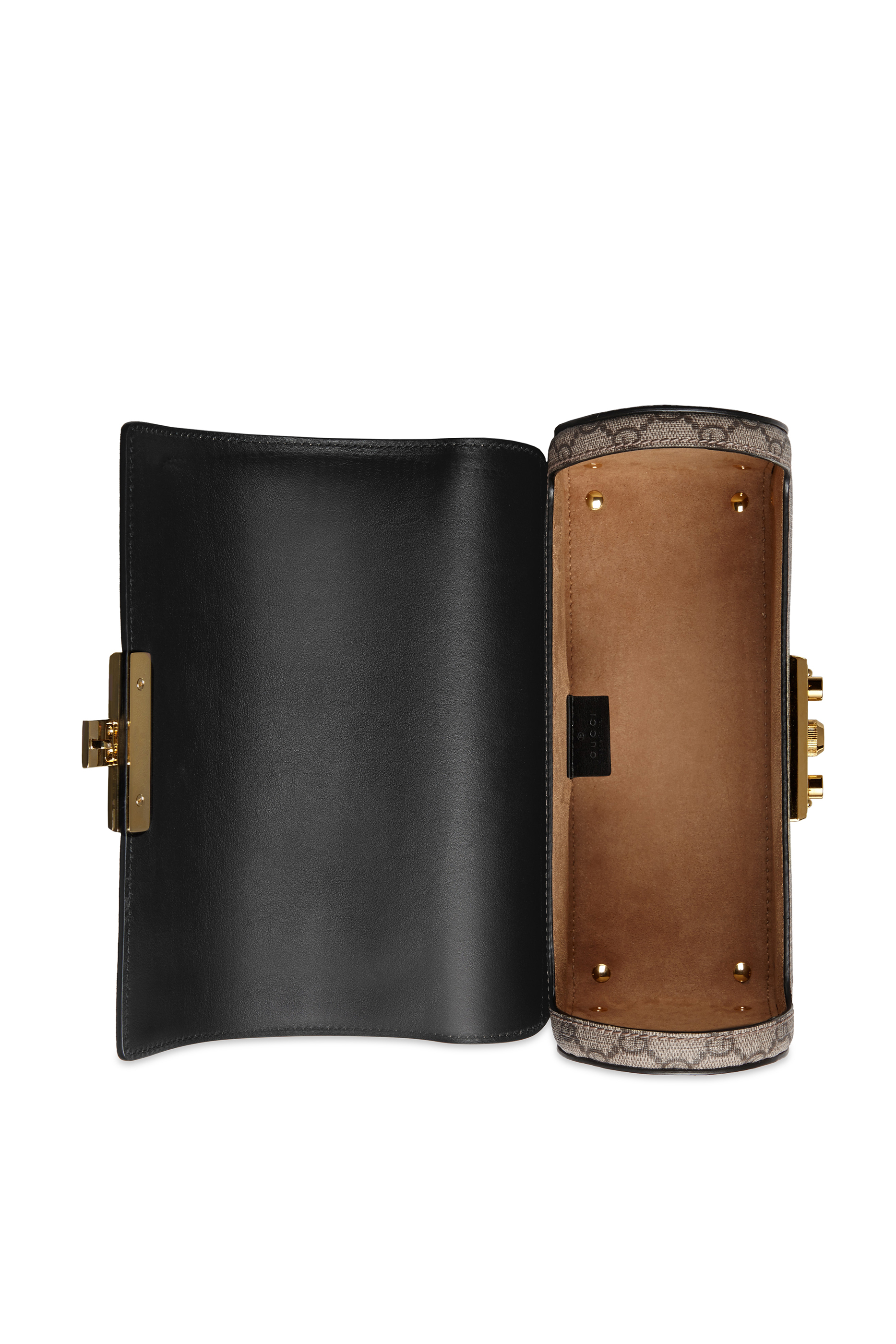 حقيبة كتف صغيرة بيد بامبو وشعار GG وقفل