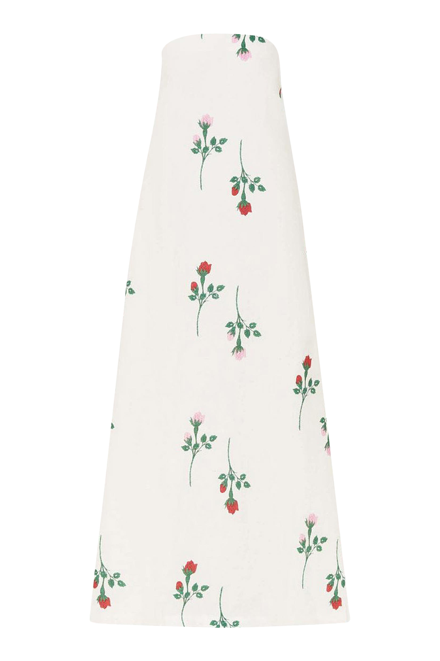 فستان سهرة بتطريز زهور