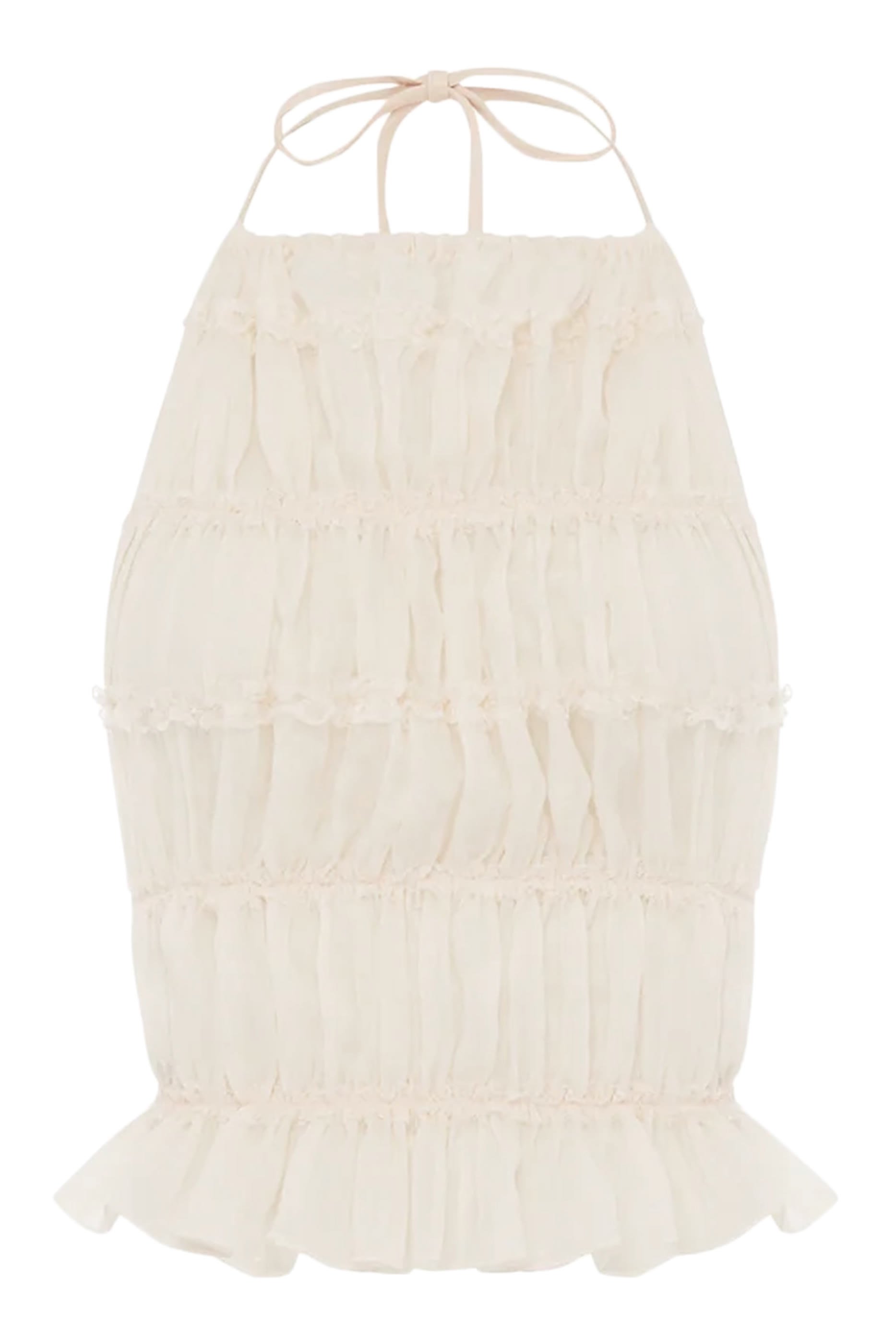 بلوزة جولييت برباط حول العنق