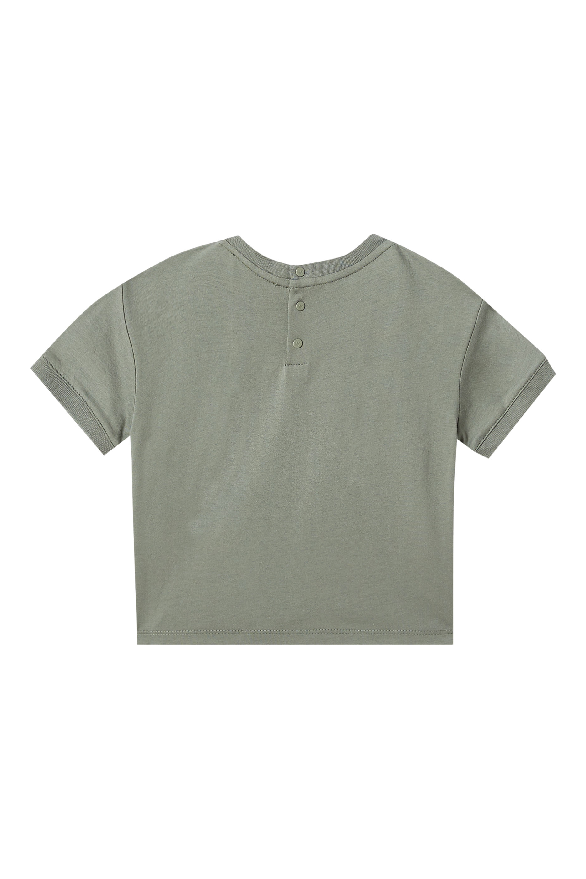 تيشيرت بشعار الماركة قطن للأطفال