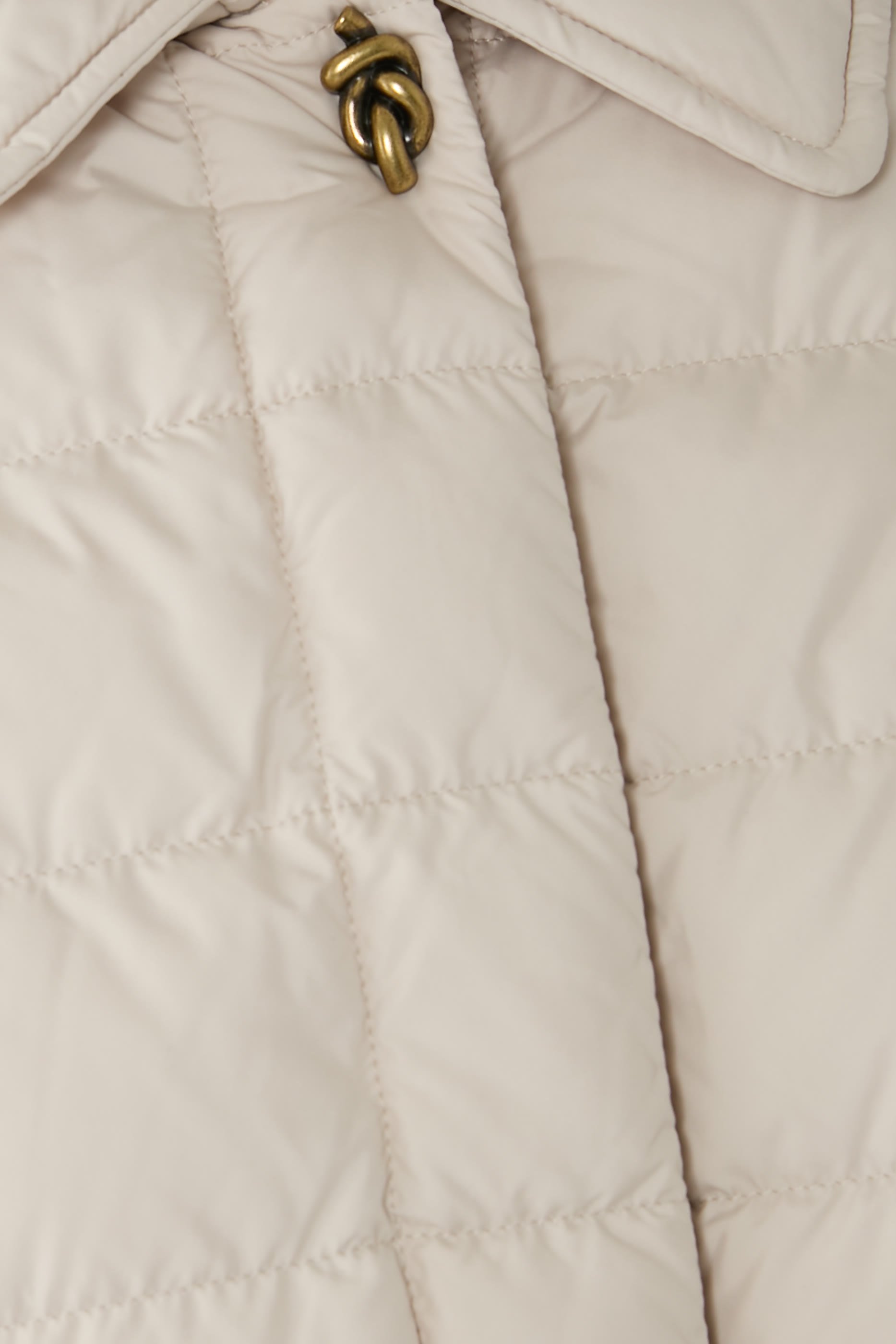 جاكيت جريسيلون طويل بحزام وتصميم مبطن بالزغب