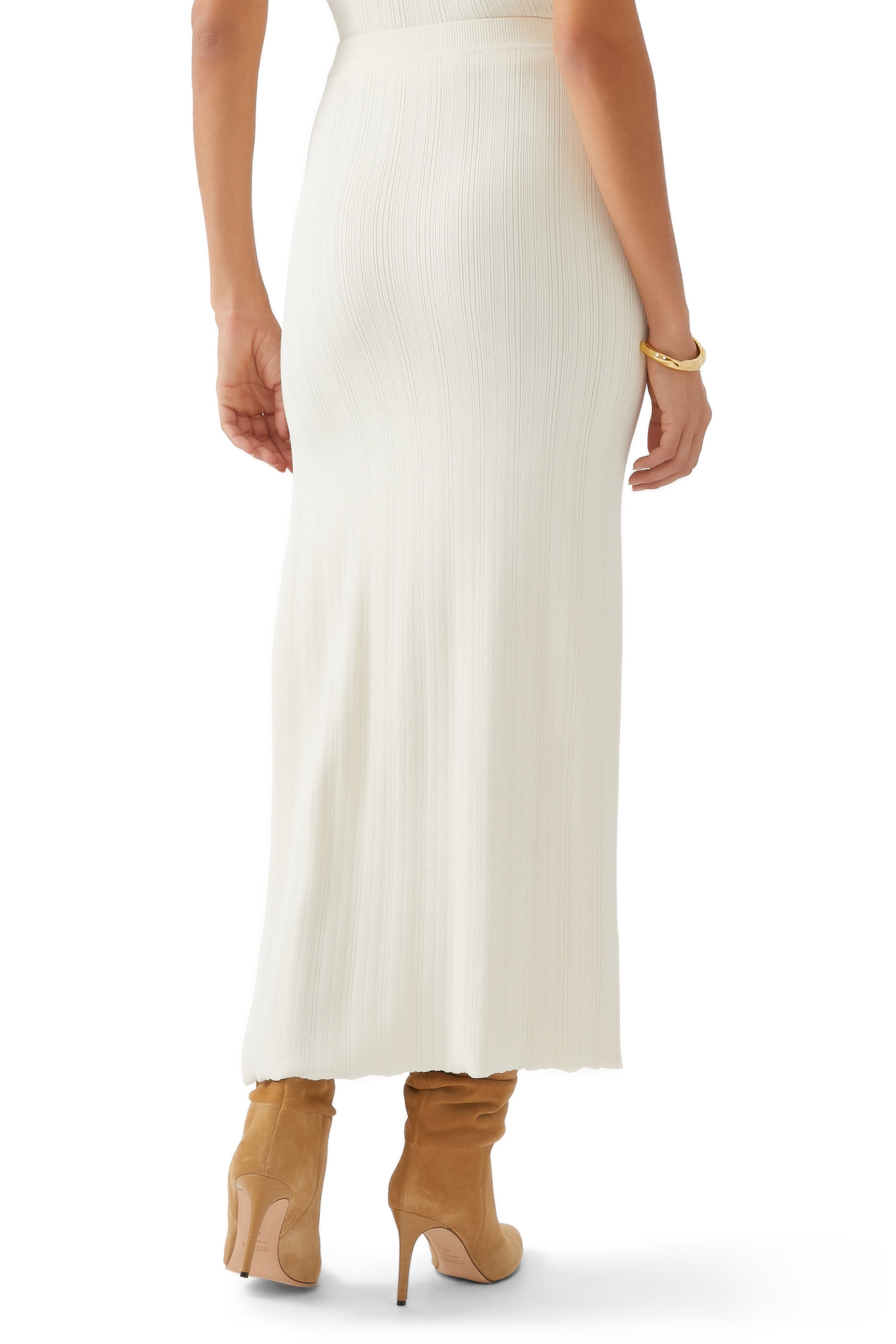 تنورة بينيت منسوجة بغرزة السلم