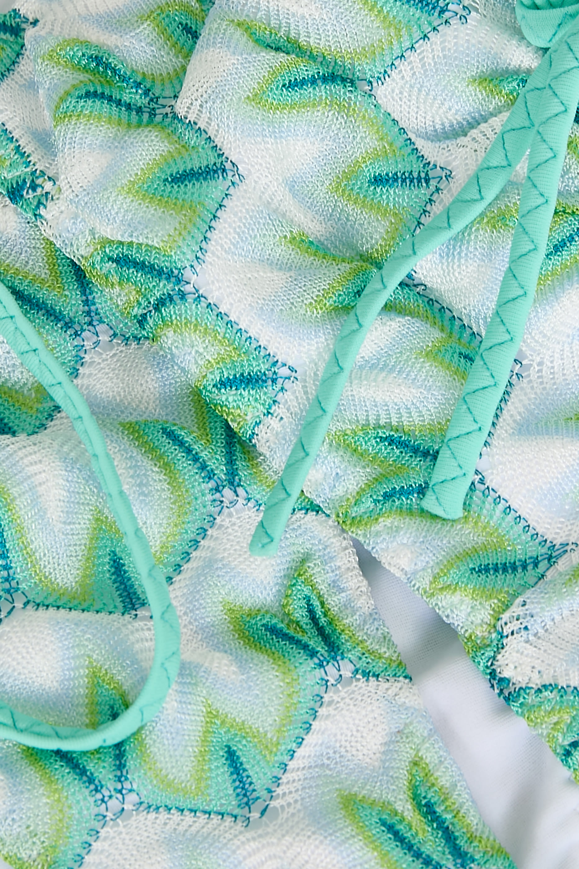 طقم بيكيني ماري بنقشة أزهار راشيل بقوالب مثلثية دانتيل