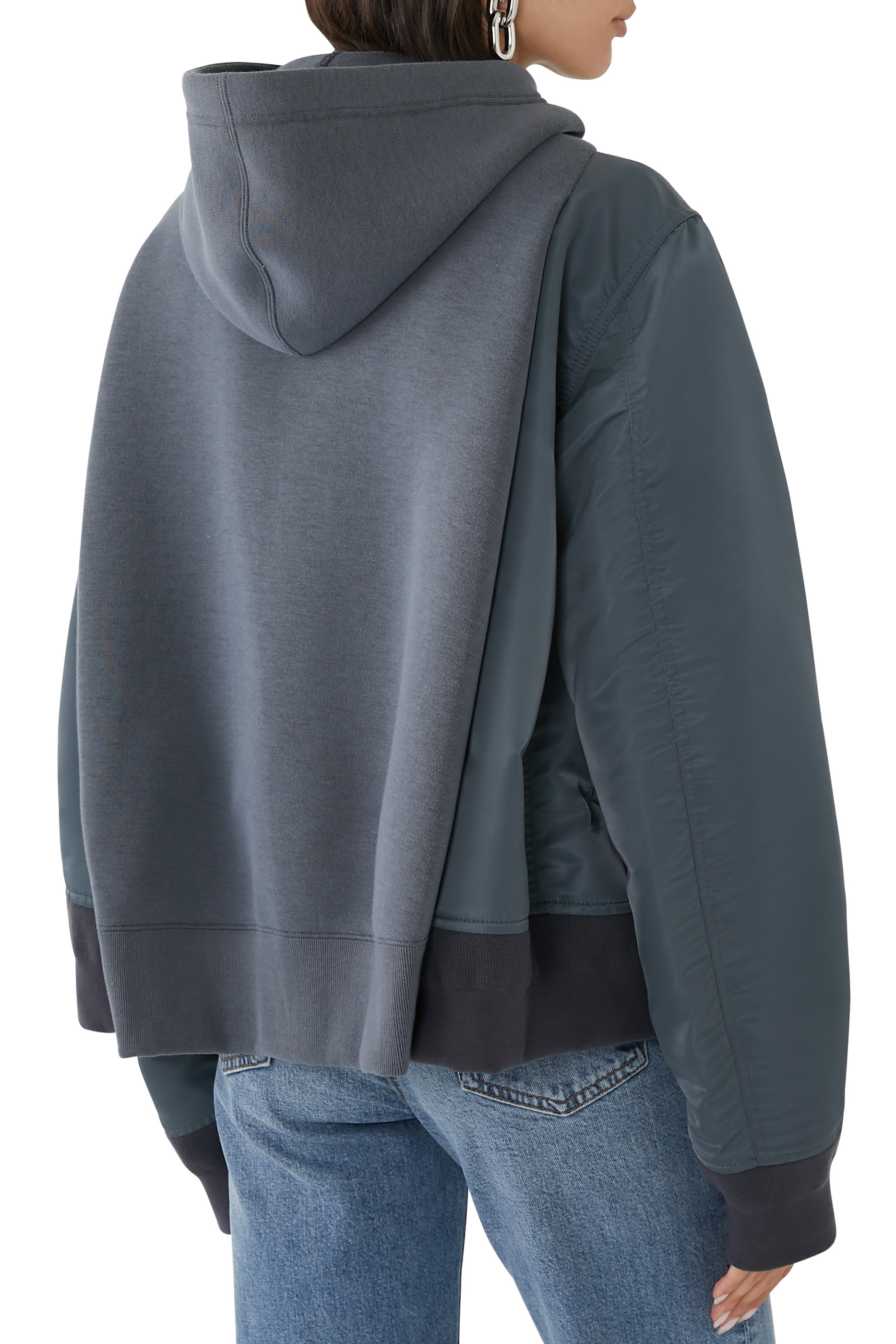 هودي سبونج سويت x نايلون تويل