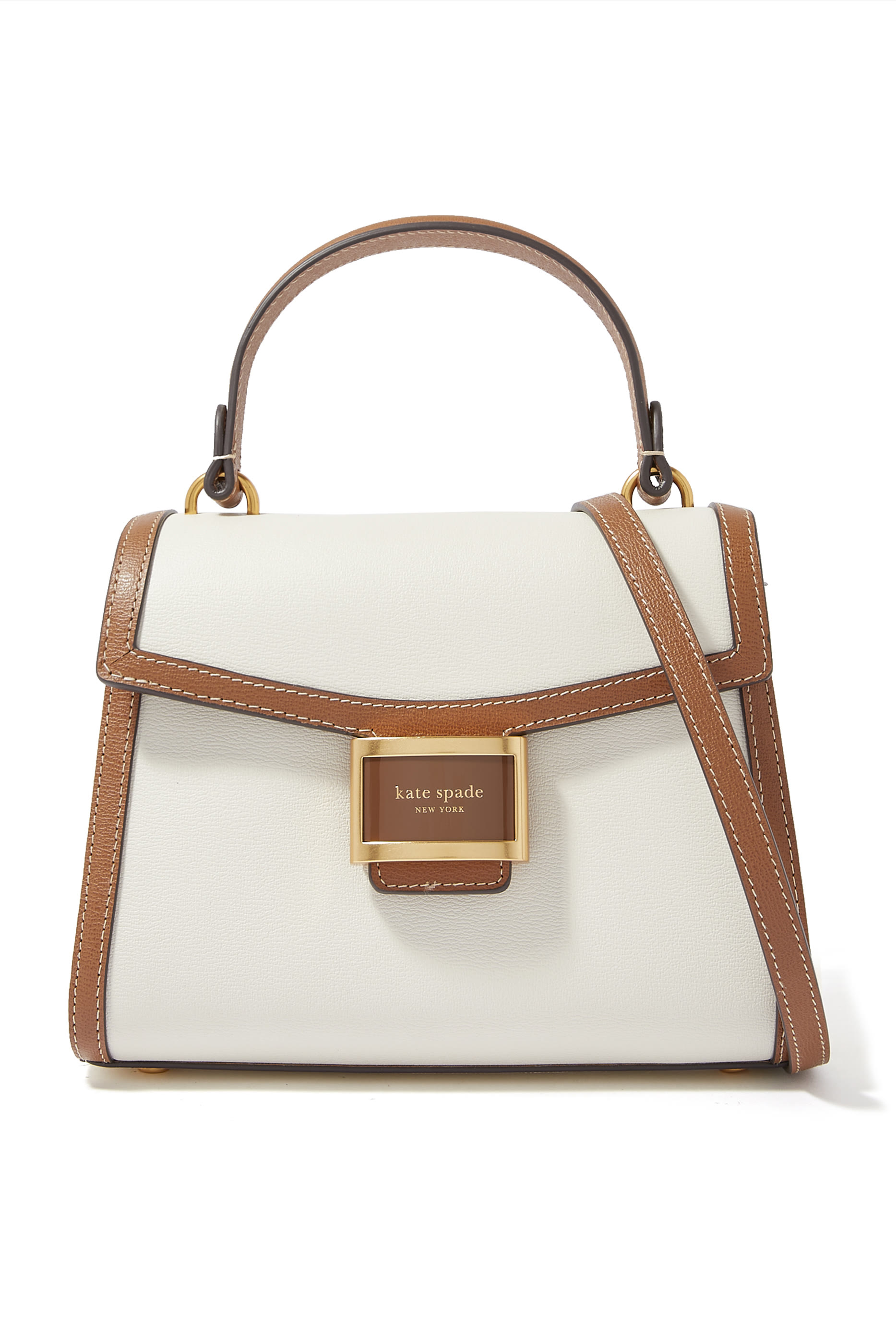 حقيبة كاتي مقسمة بألوان بيد علوية متوسطة