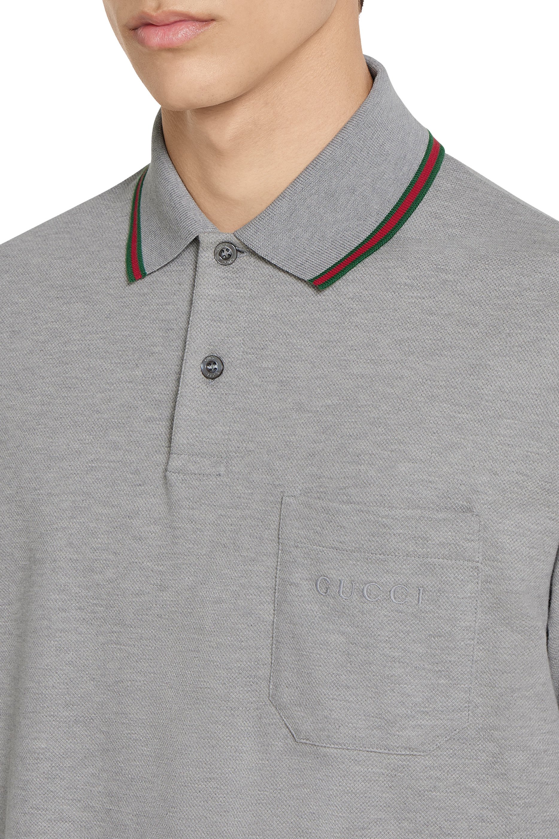 Cotton Piqué Polo Shirt with Embroidery 