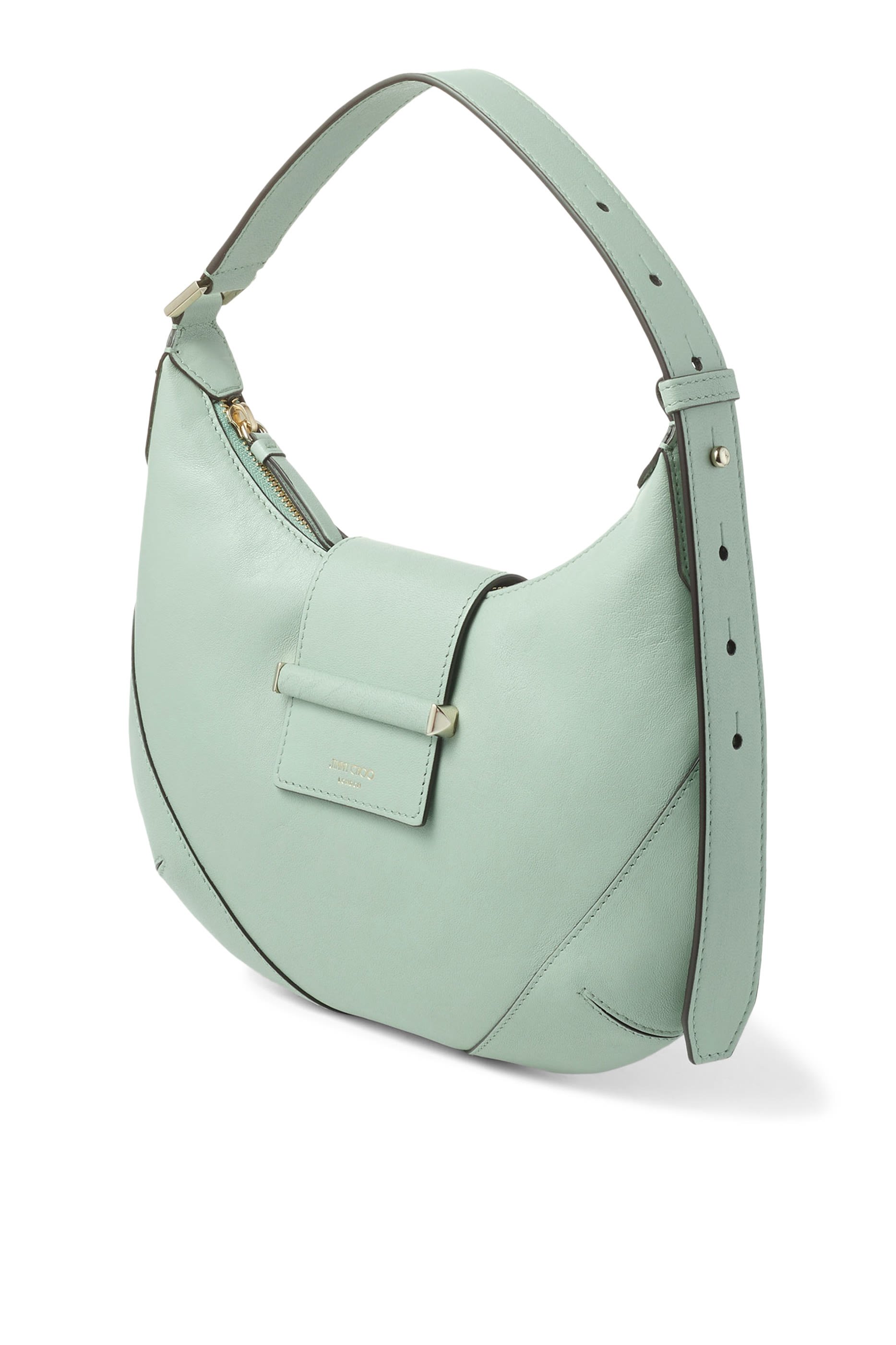 حقيبة كتف هوبو بحلية معدن