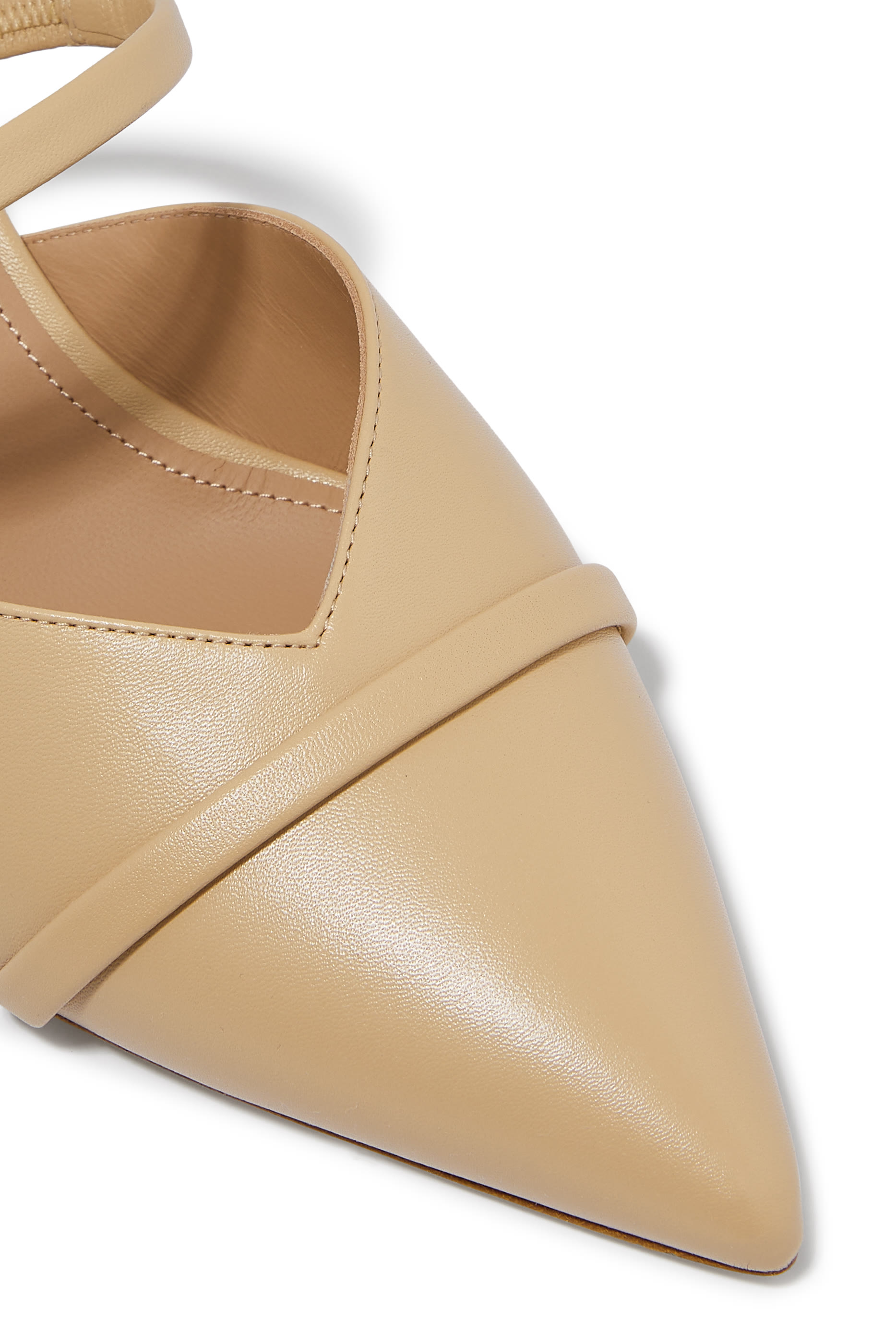 حذاء فرانكي بكعب قصير بطول 45 جلد بَف