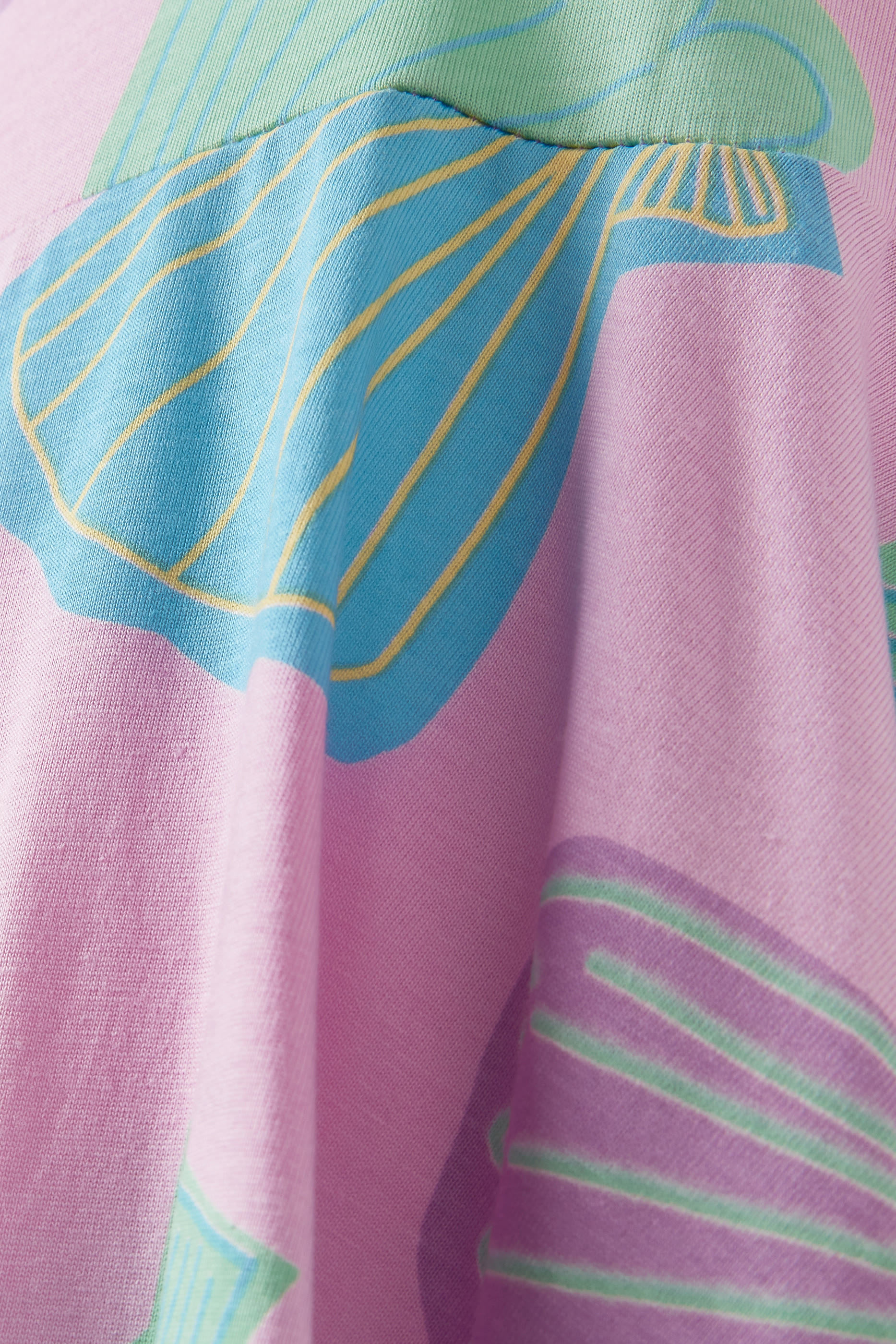 فستان قطن بنقشة أصداف للأطفال