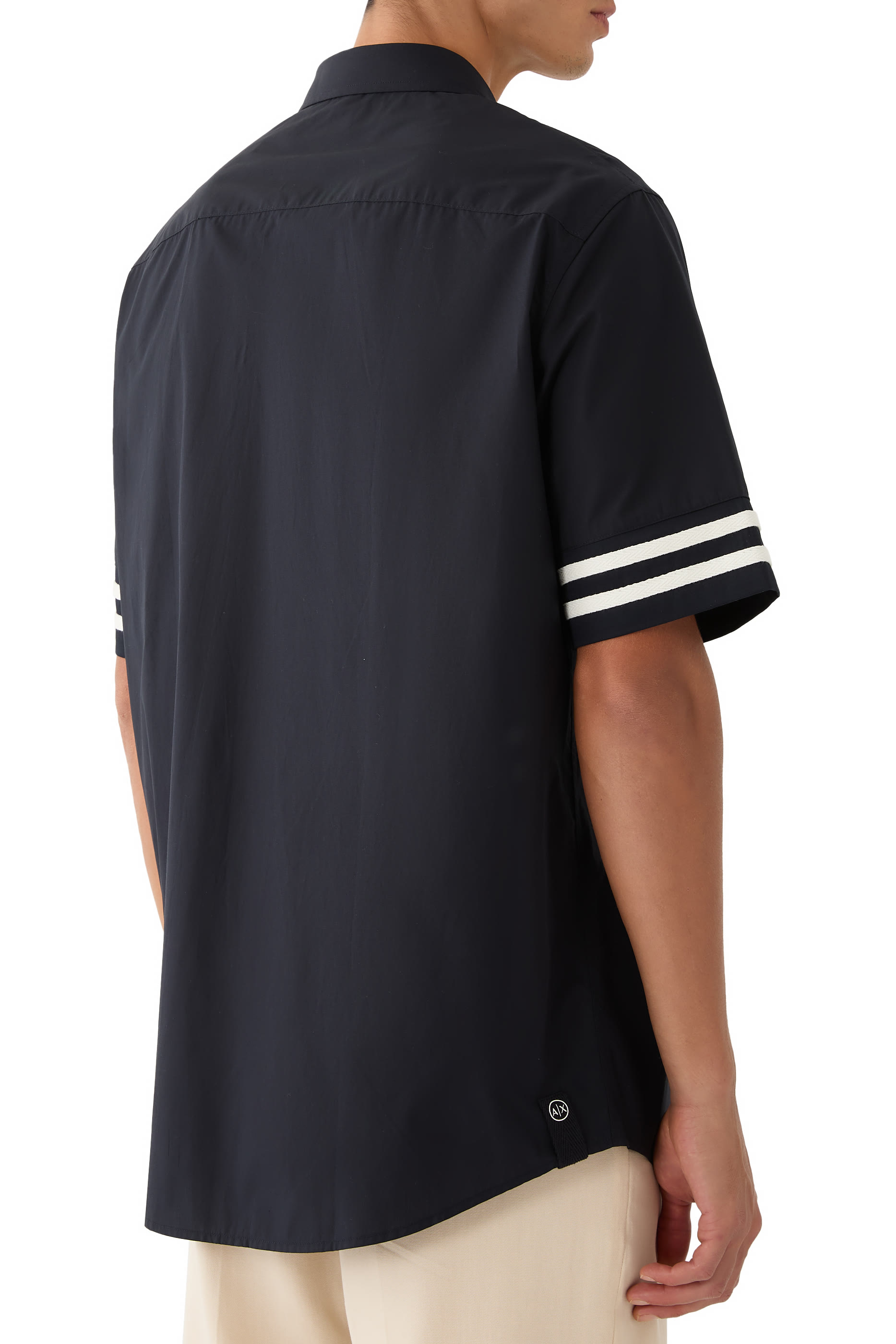 قميص مارينا بأكمام مخططة