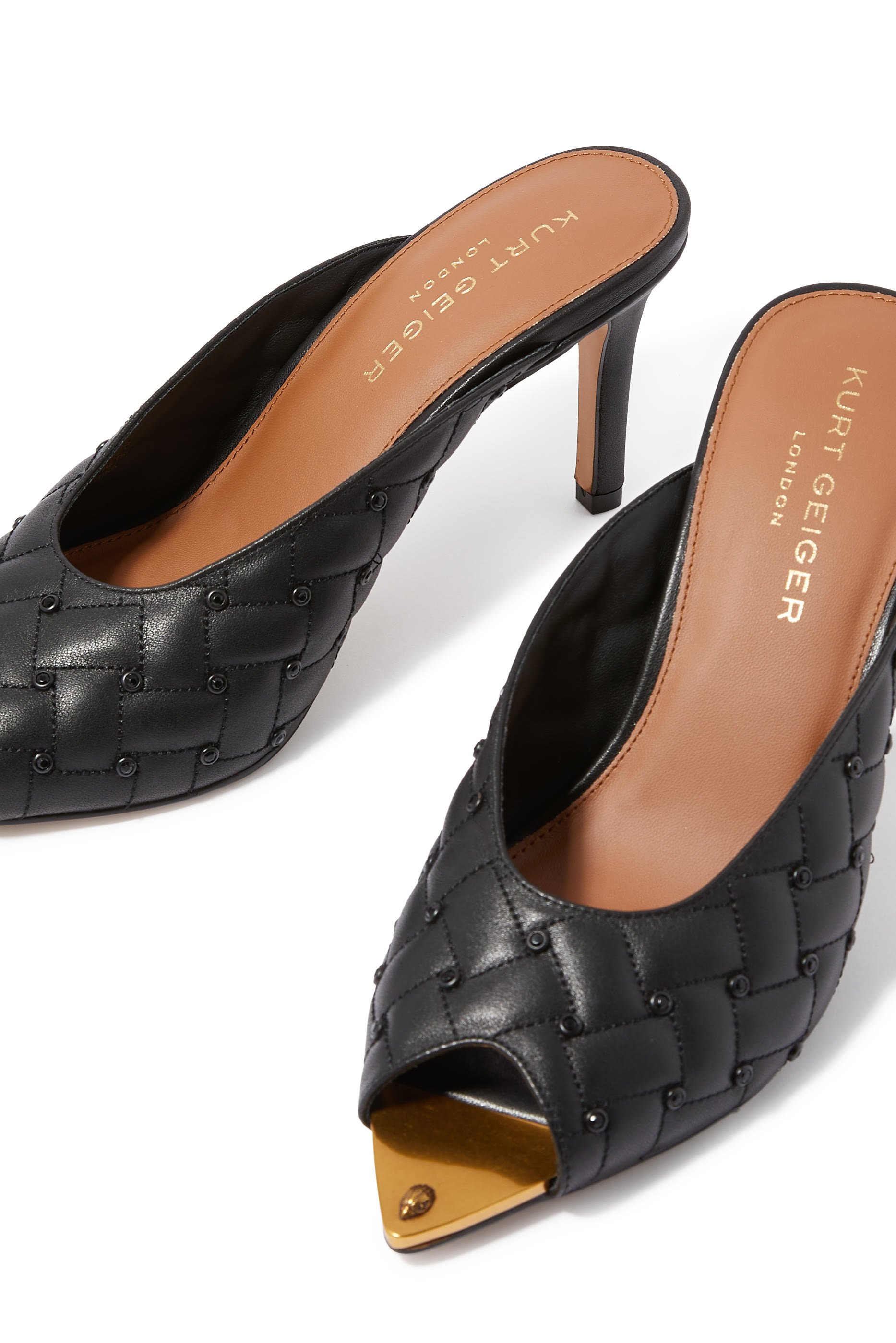 حذاء ريجنت 84 مفتوح من الخلف بكعب ومقدمة مدببة