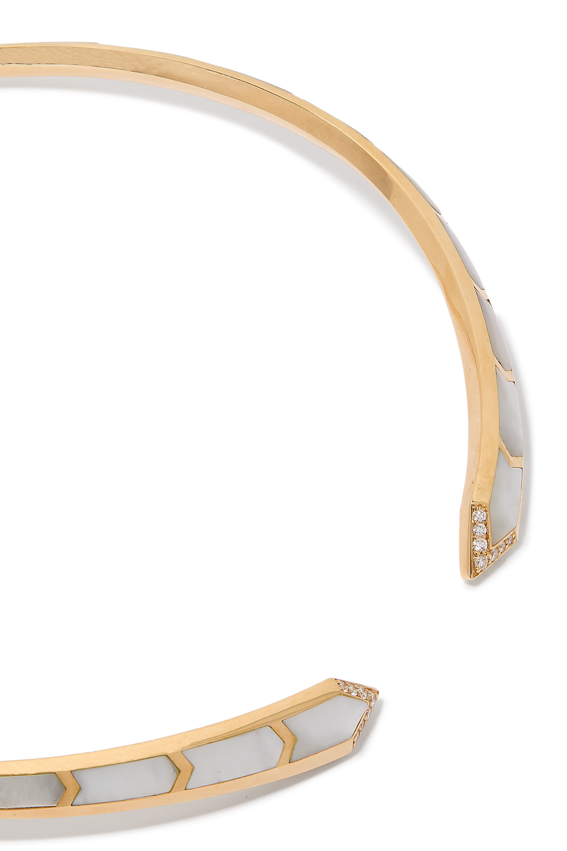 Maldives Junonia Choker, 18k Yellow Gold & Mother-of-Pearl