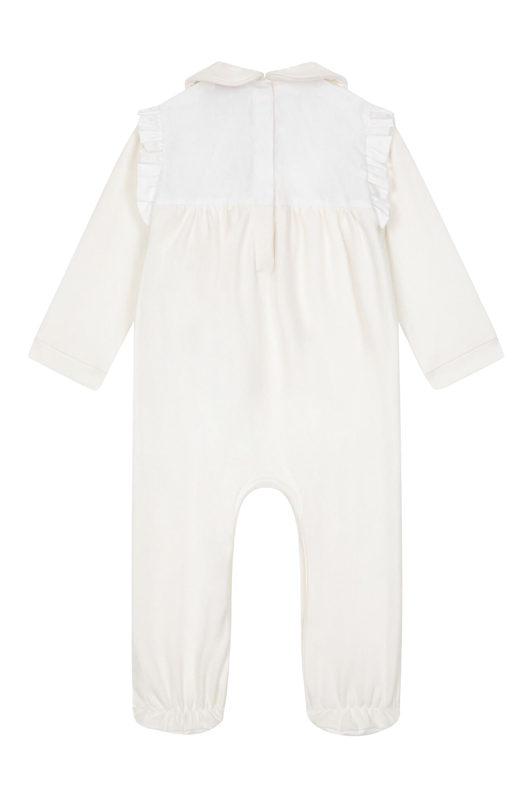 طقم أفرول وقبعة ومريلة للرضع