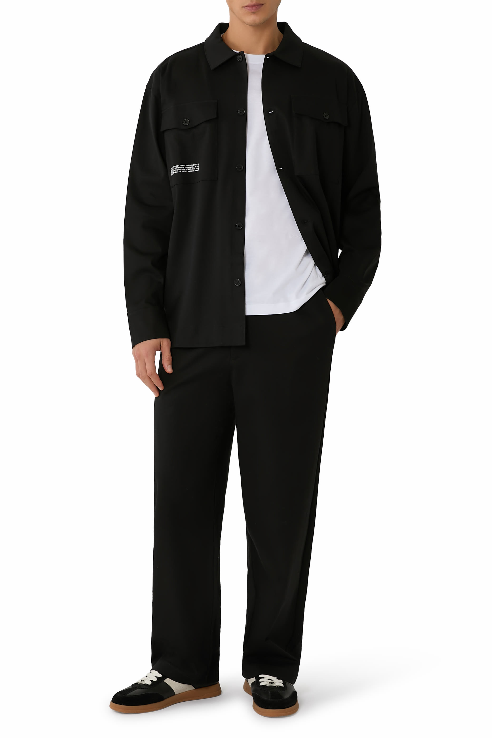 بنطال نسيج متشابك