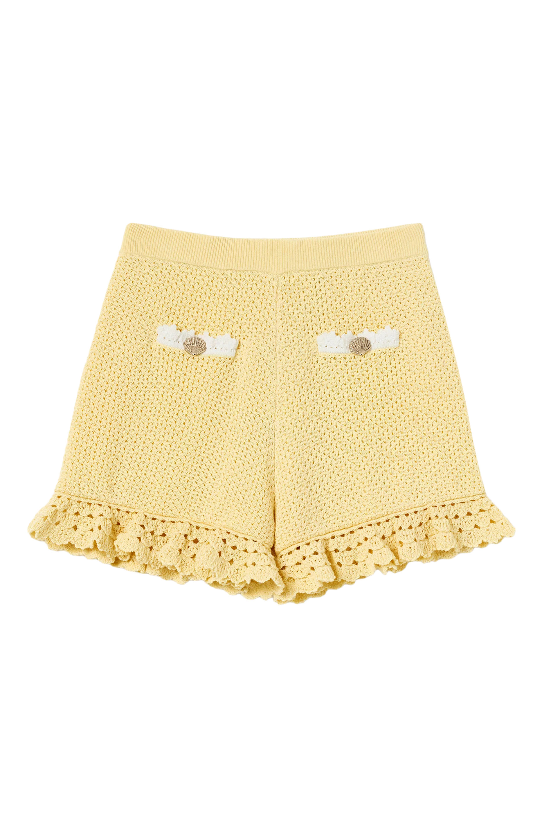 Kids Pointelle Knit Shorts