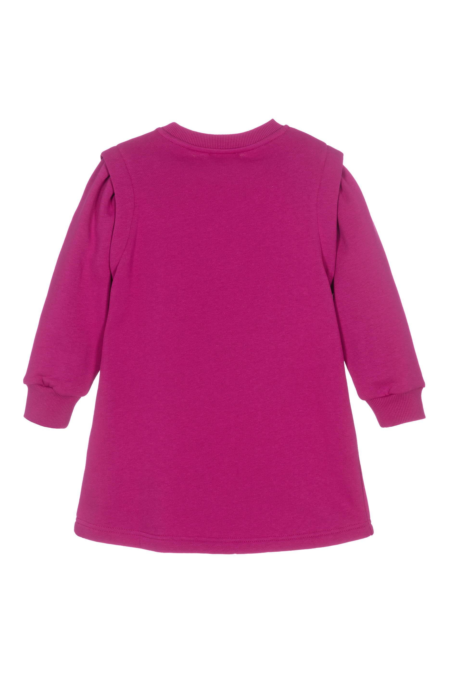 فستان بنمط سويت شيرت كاجول بطبعات شعار الماركة للأطفال