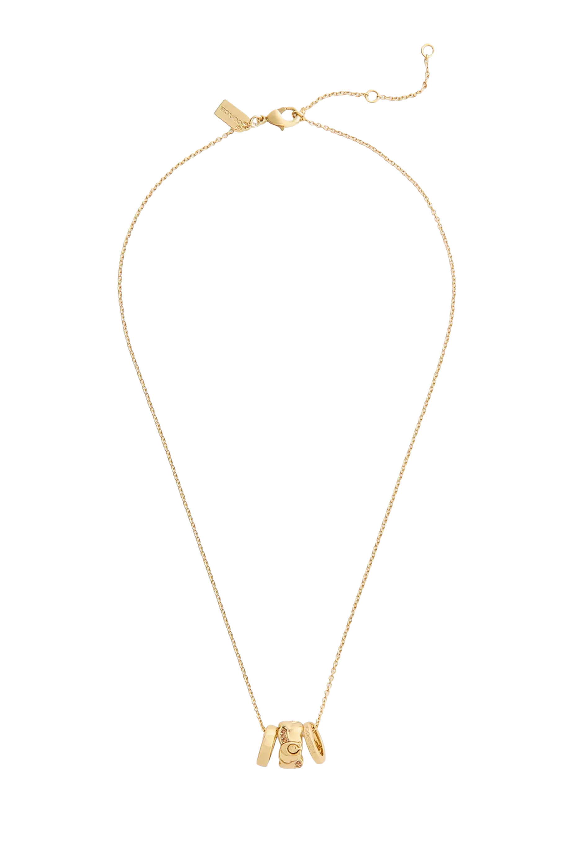 قلادة قصيرة بدلاية رونديل مجدولة