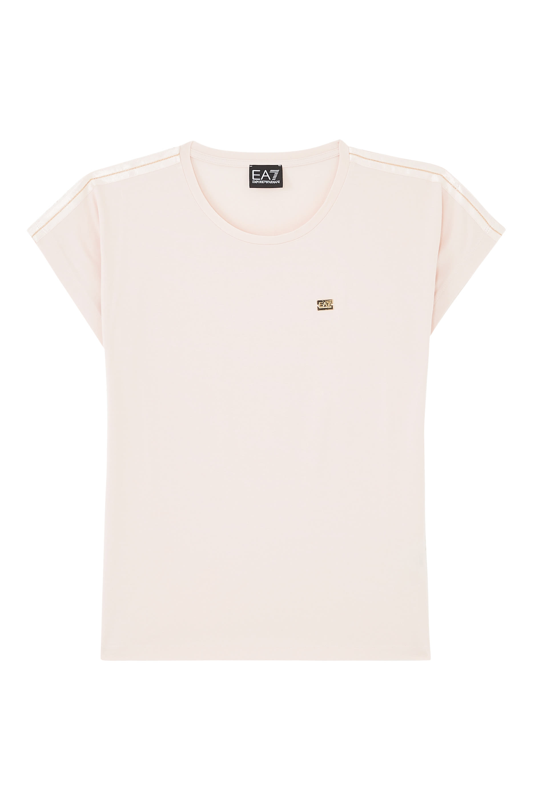 تيشيرت بأكمام قصيرة وشعار الماركة