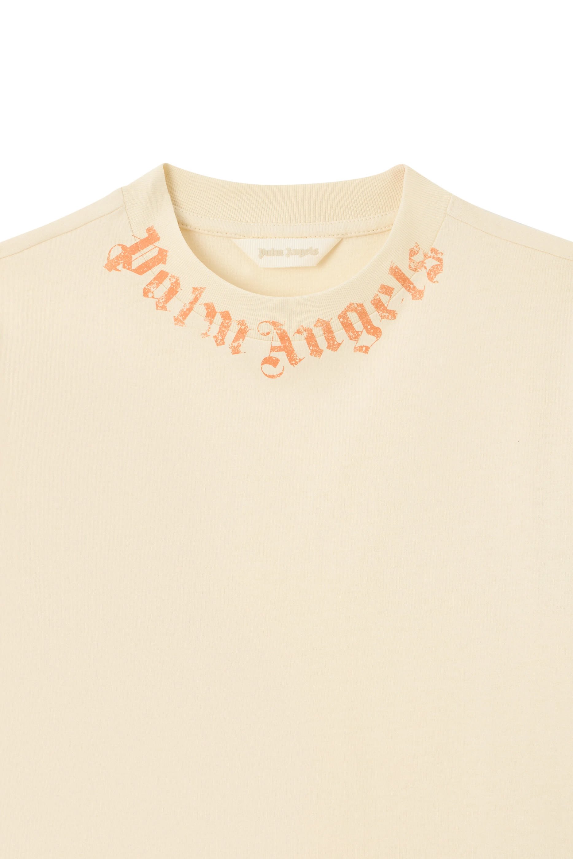 تيشيرت بياقة مزينة بشعار الماركة للأطفال