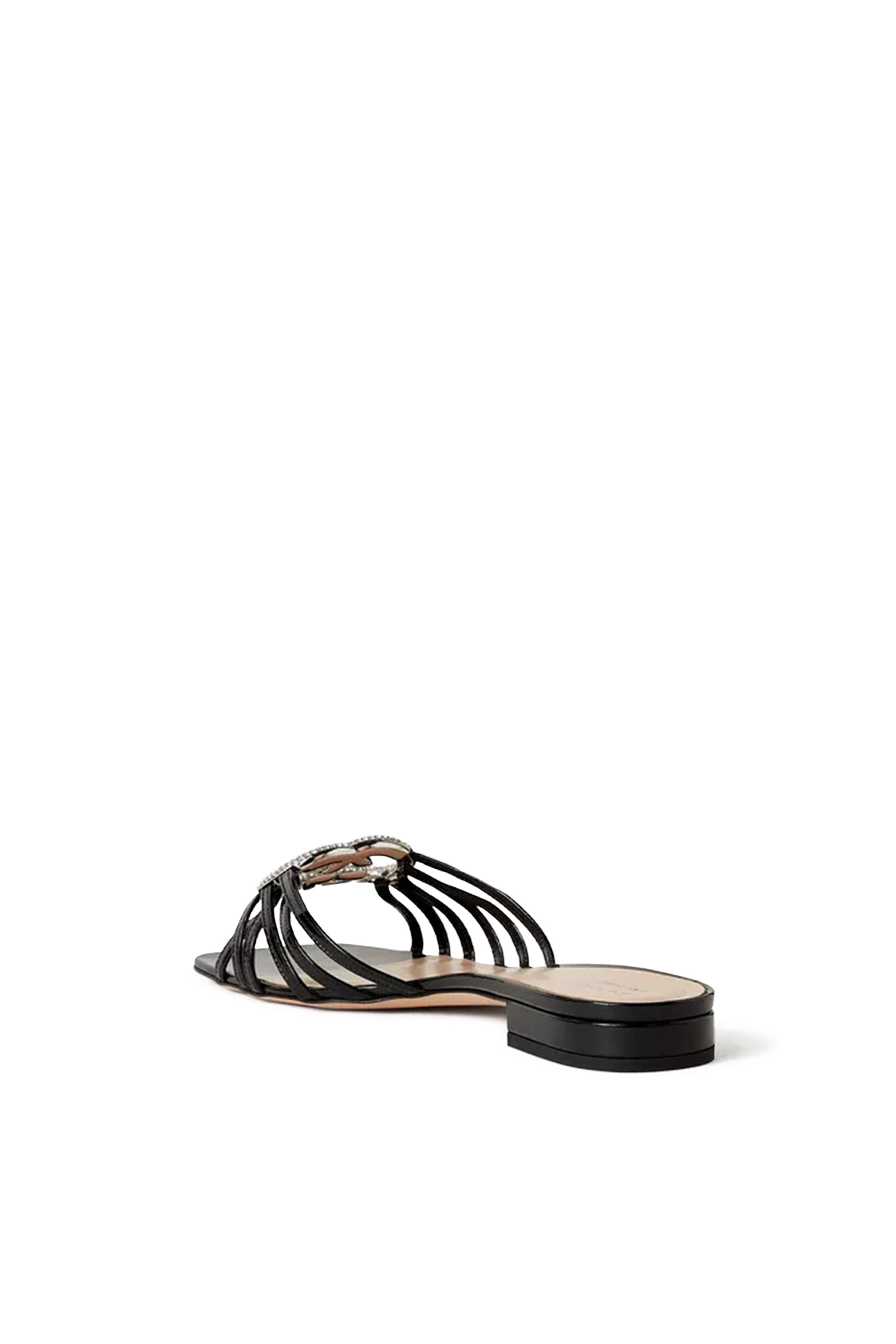 حذاء خفيف بحلية حرفي شعار الماركة مرصعة بكريستال