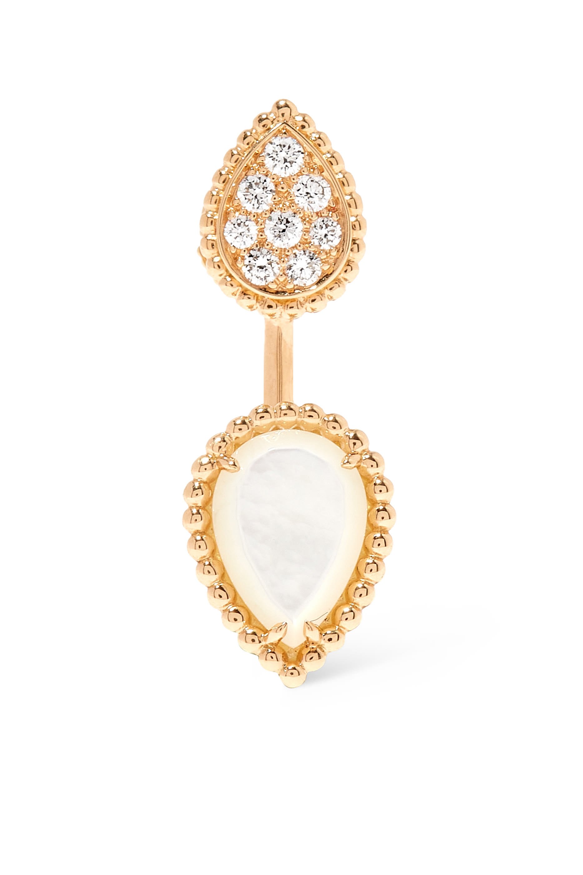 قرط سيربنت بوهيم بحلتين مرصعتين بالماس 