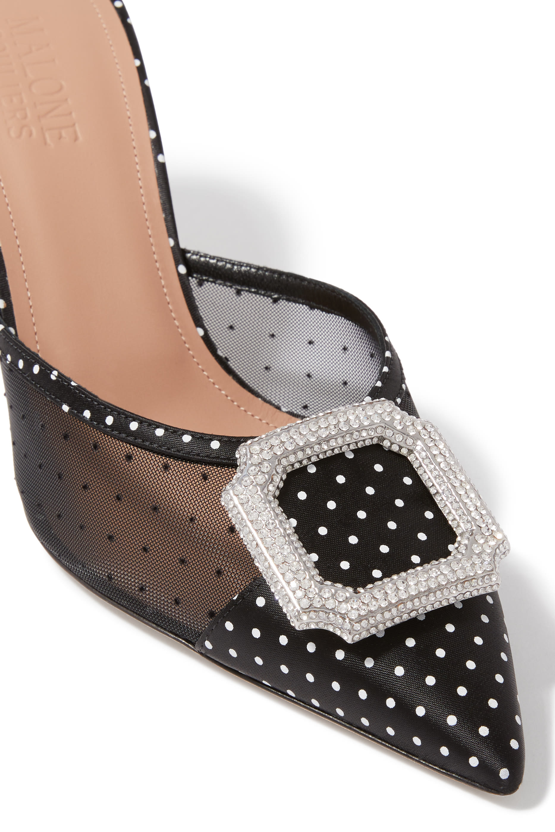 حذاء مونا 70 مفتوح من الخلف قماش شبكي