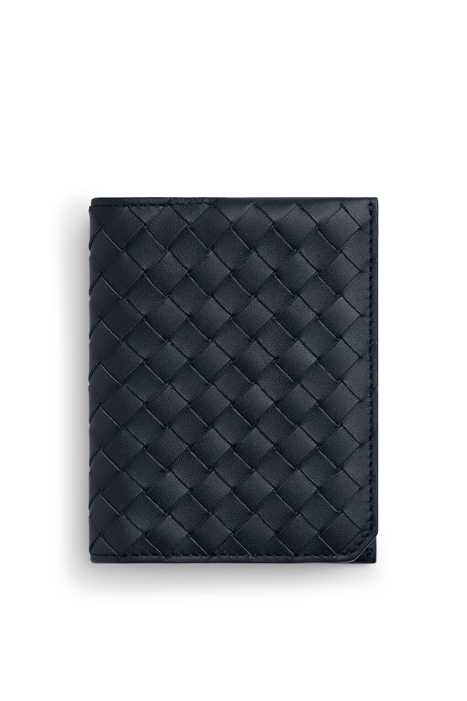 حافظة بطاقات ثنائية الطي بيكولو بتصميم مجدول