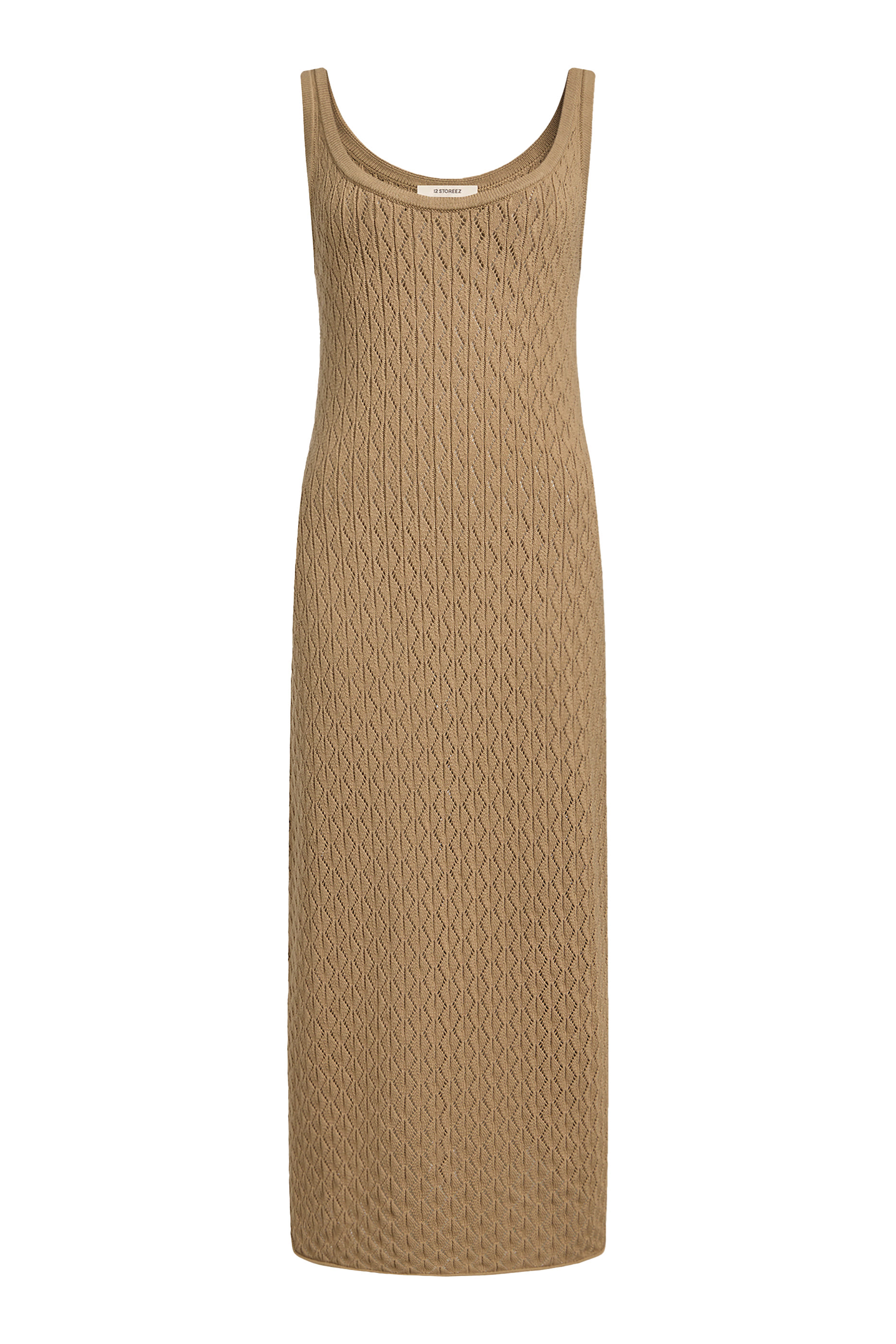 فستان طويل منسوج قطن