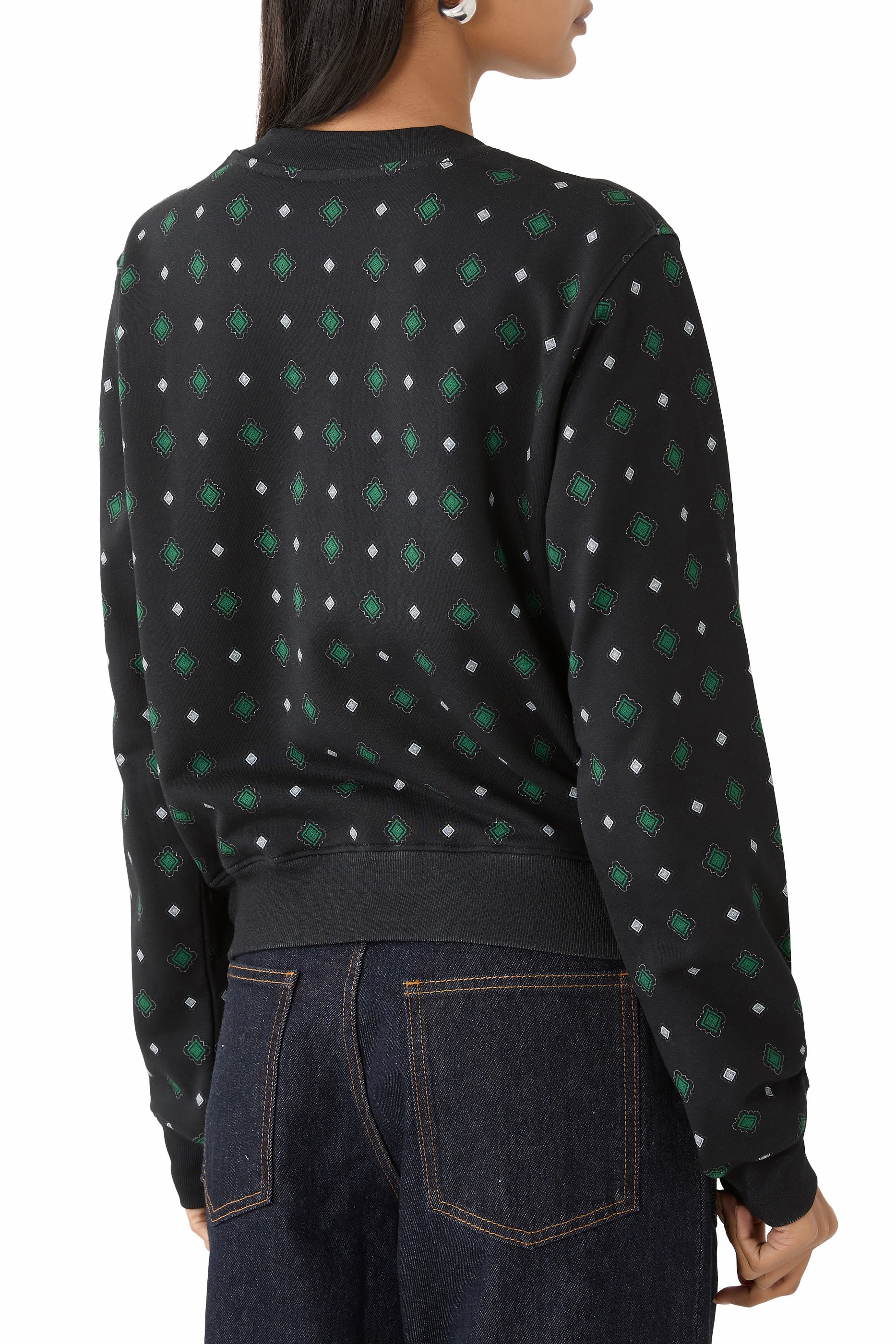 سويت شيرت بنقشة شعار الماركة والدب تيدي